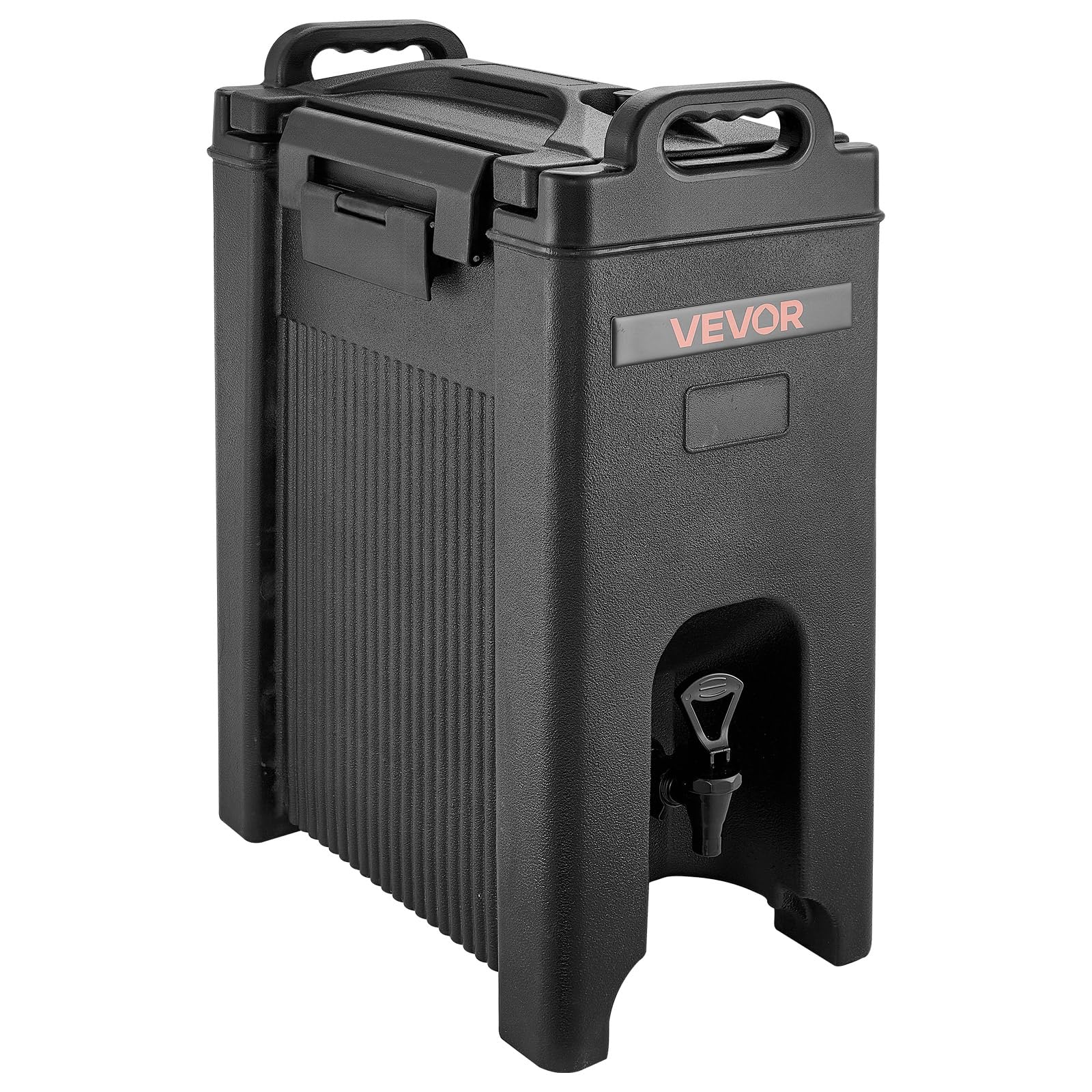 VEVOR Distributeur de Boissons Isotherme 2x19 L, Fontaine à Eau Chaude et Froide Non Électrique avec Robinet et Poignée, Conteneur Isotherme de Qualité Alimentaire, pour Camping, Restauration
