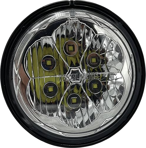 Miniatura 3 de Tiger Lights TL5120 LED Round Headlight Compatible WithReplacement For Kubota 3Y205-75730, 3Y205-75732 12-24 Volt, 1.830 Amps, 2550 Lumens, 3 34"
