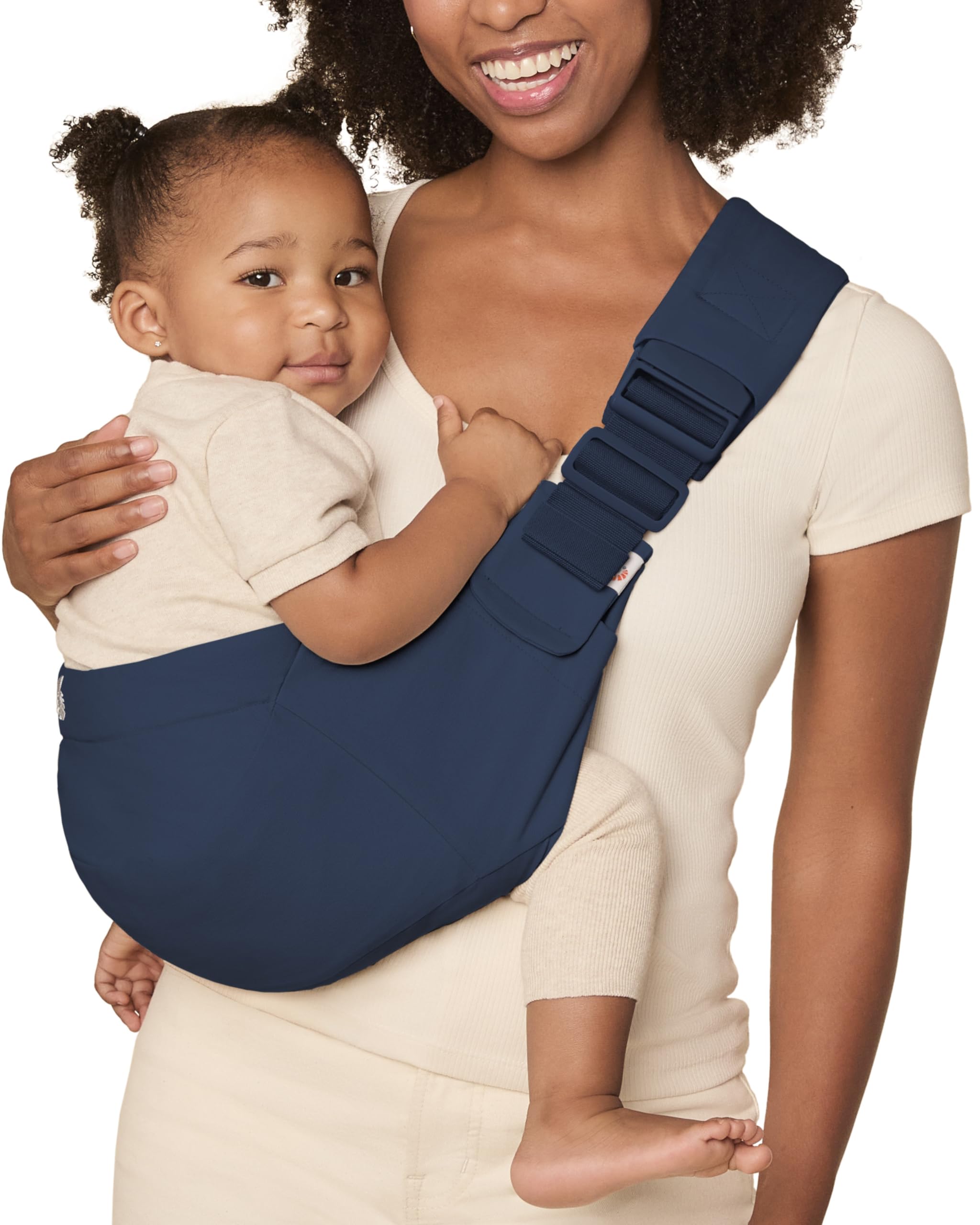 Ergobaby Upsie Sling Baby Carrier for Babies and Toddlers 6-48 Months (17-45 lbs) - 2-Position Ergonomic Baby Carrier with Front Storage Pocket,