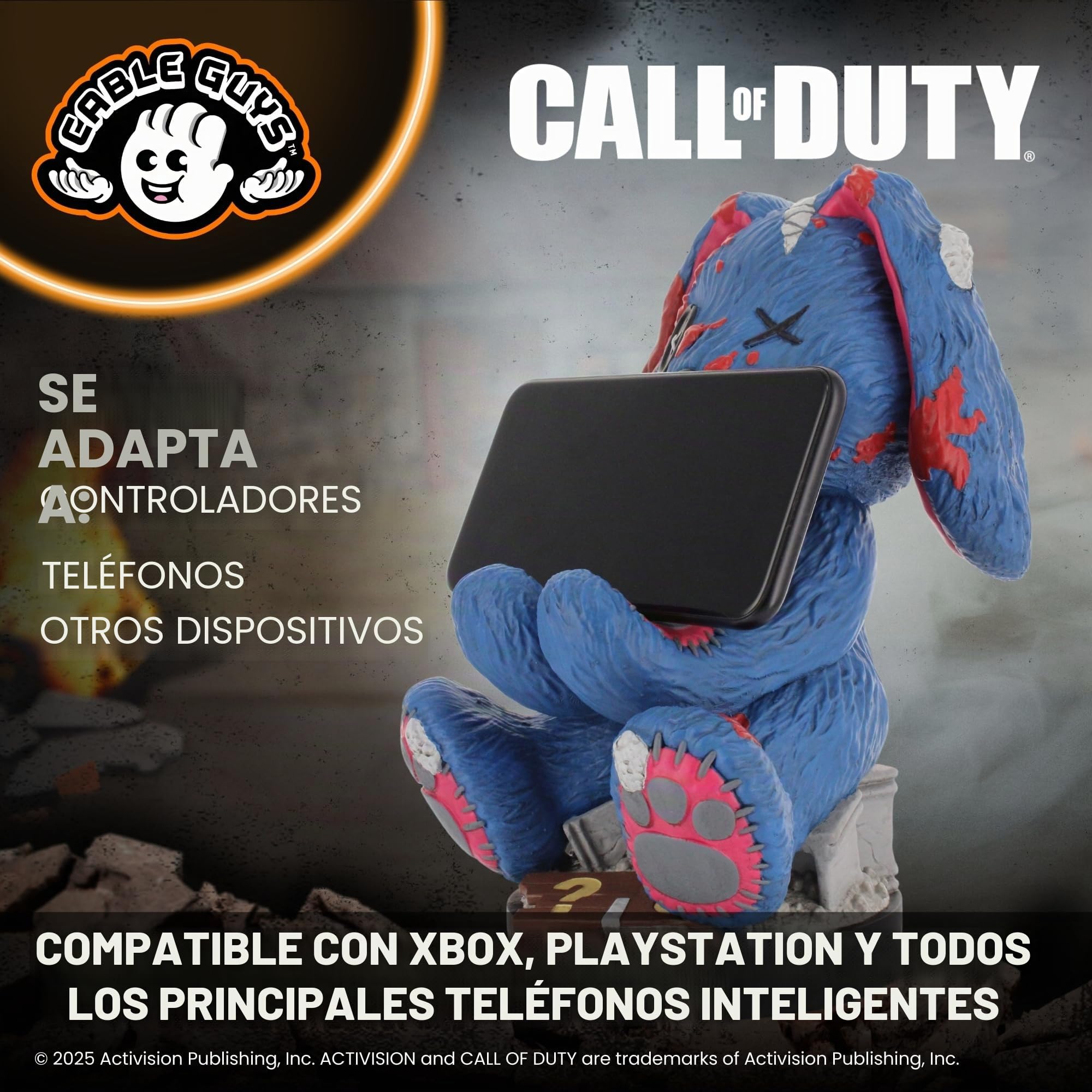 Cableguys Call of Duty Mr Peeks Soporte Mando y Movil - Figuras Soporte para movil y Mando, Compatible con Xbox, PlayStation y la mayoría de mandos estándar, Accesorios Escritorio Gaming
