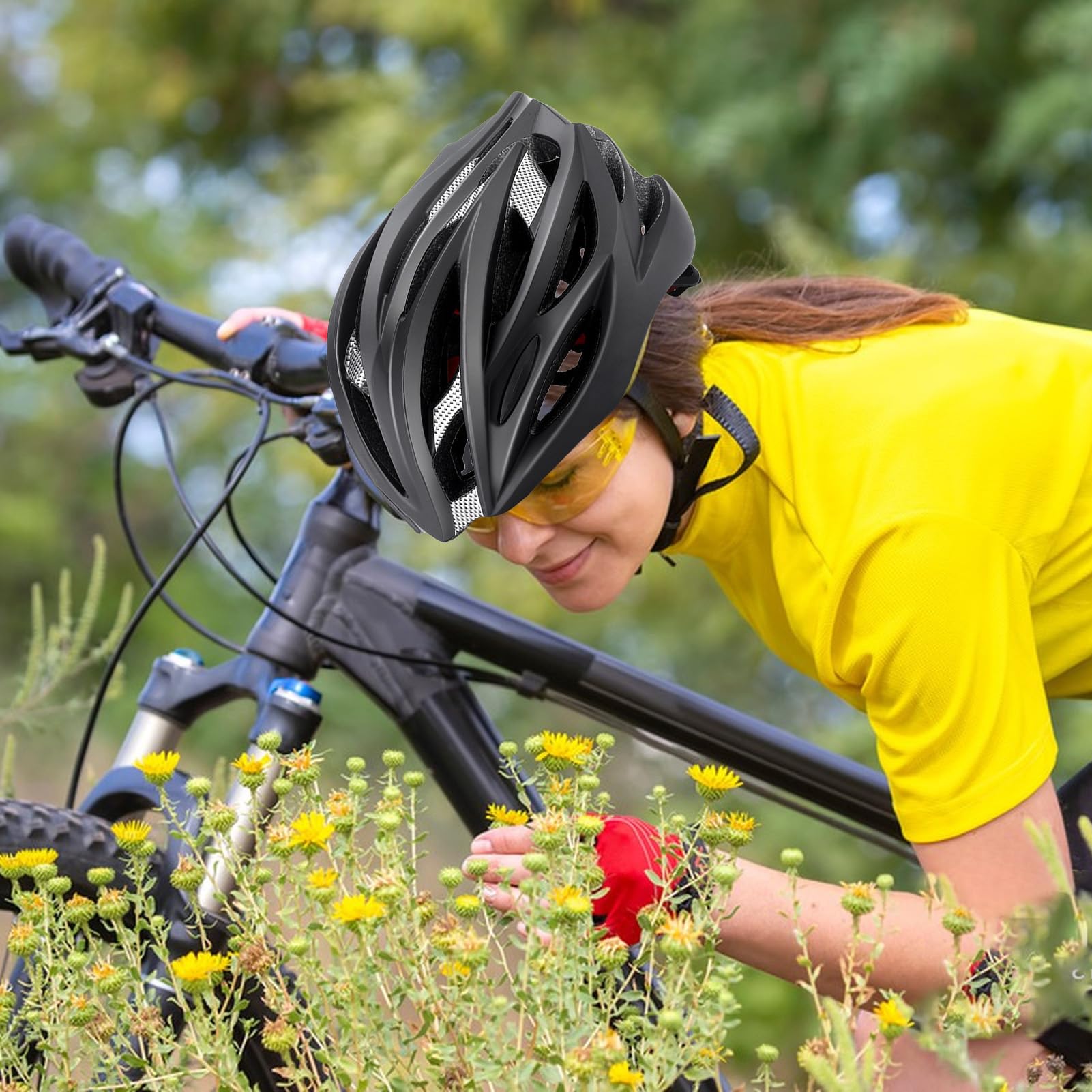Casco da bici anti-umidità antiurto Accessori ciclismo | Casco da bici per adulti per viaggi all'aperto su strada