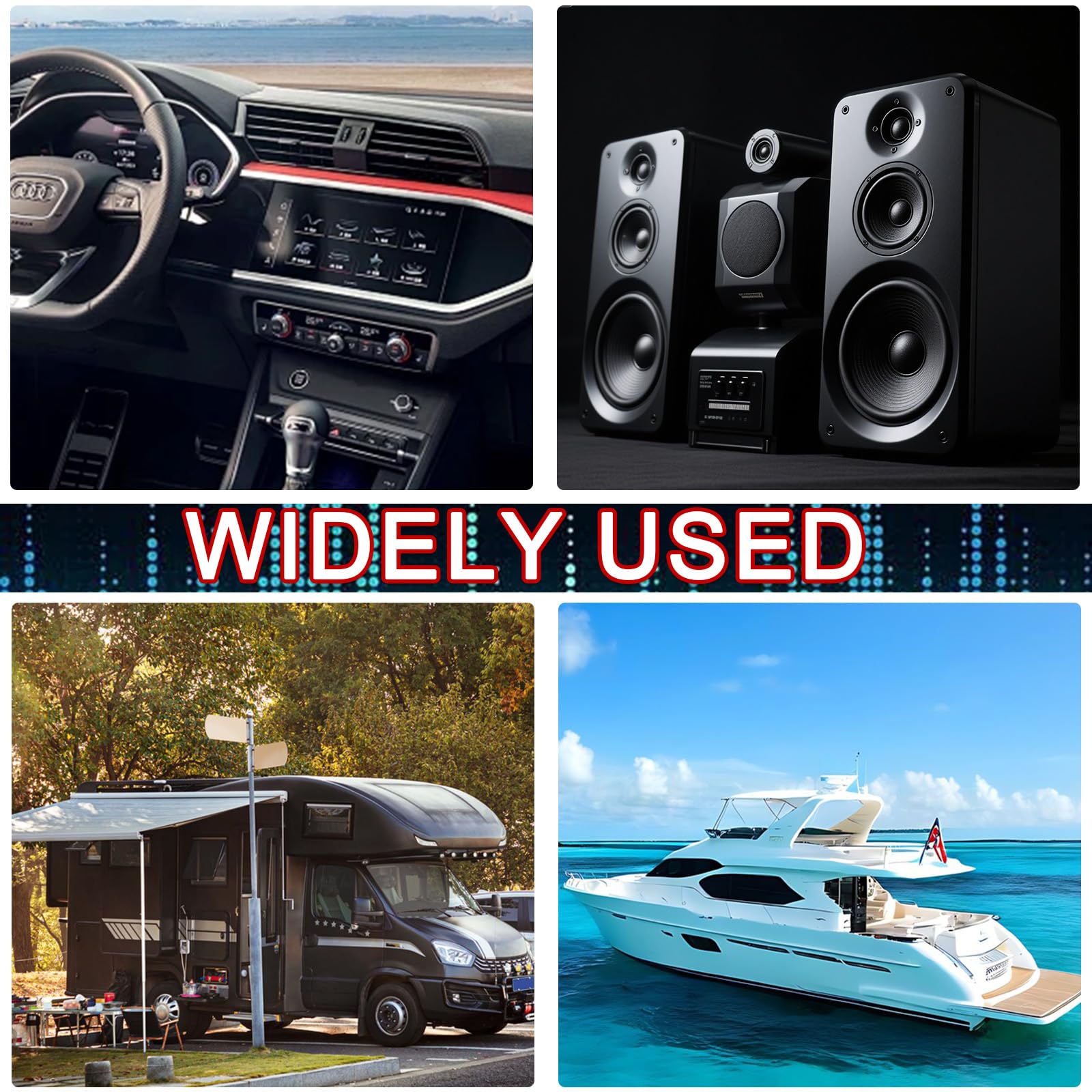 Ensemble de câbles de subwoofer XWGKLN, jeu de câbles d'amplificateur de voiture 4GA, jeu de câbles d'amplificateur d'alimentation de 5 mètres, fil audio de voiture