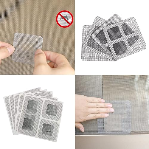 Miniatura 5 de Kit de reparación de pantalla de ventana de 15 piezas, cinta impermeable de fibra de vidrio, malla autoadhesiva, parche de reparación de pantalla,