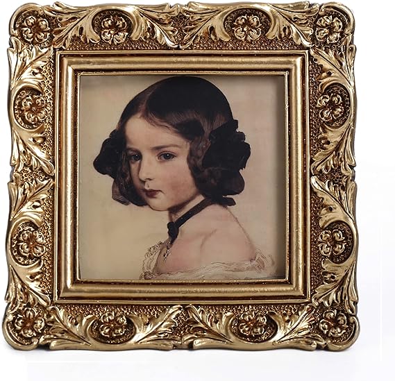 VINLIFE Antique Gold Picture Frames 3x3 Vintage Picture