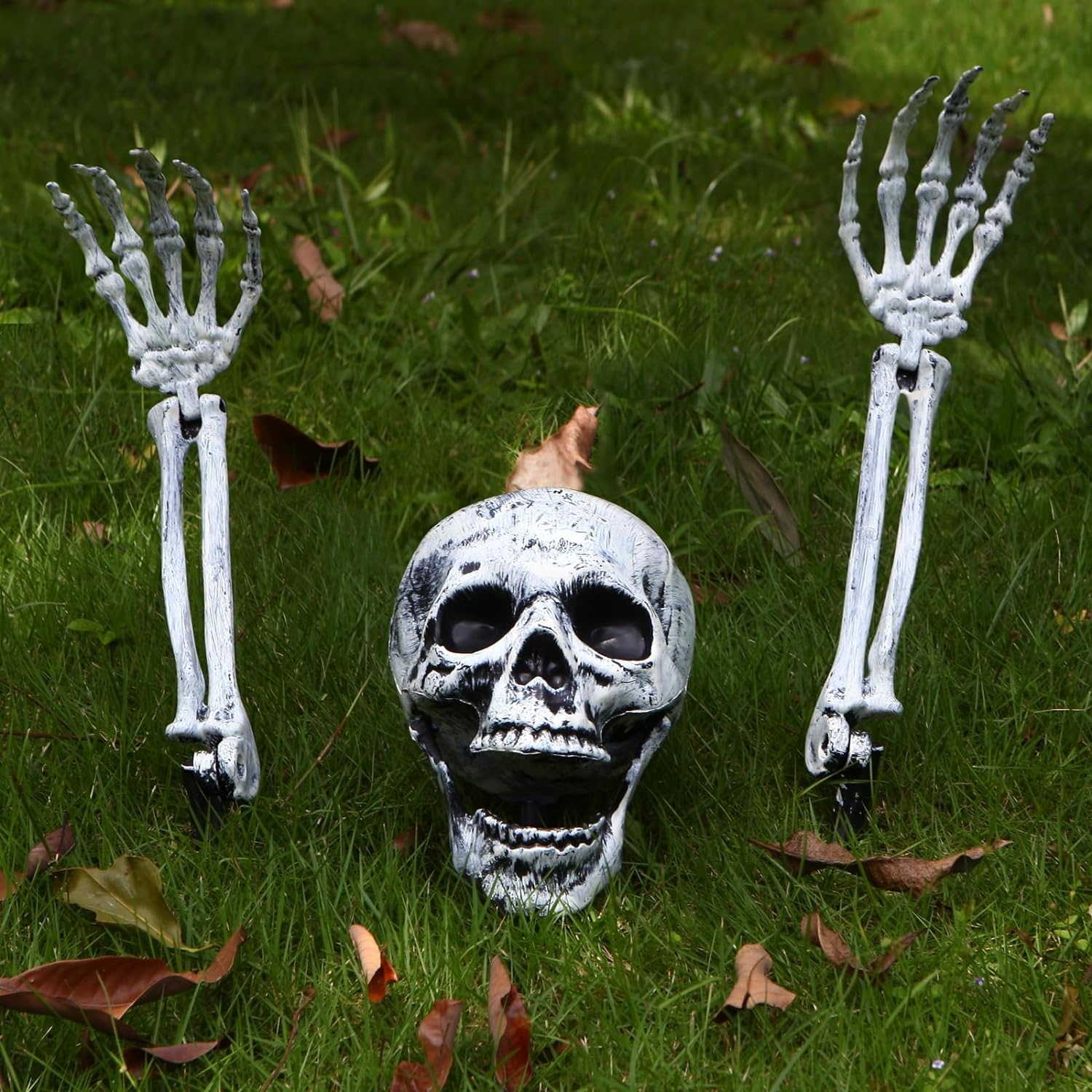 Outdoor Skeleton Arms Halloween Life Size Skeleton Stakes for Halloween Yard Decorations Skeleton Outdoor Halloween Decor
