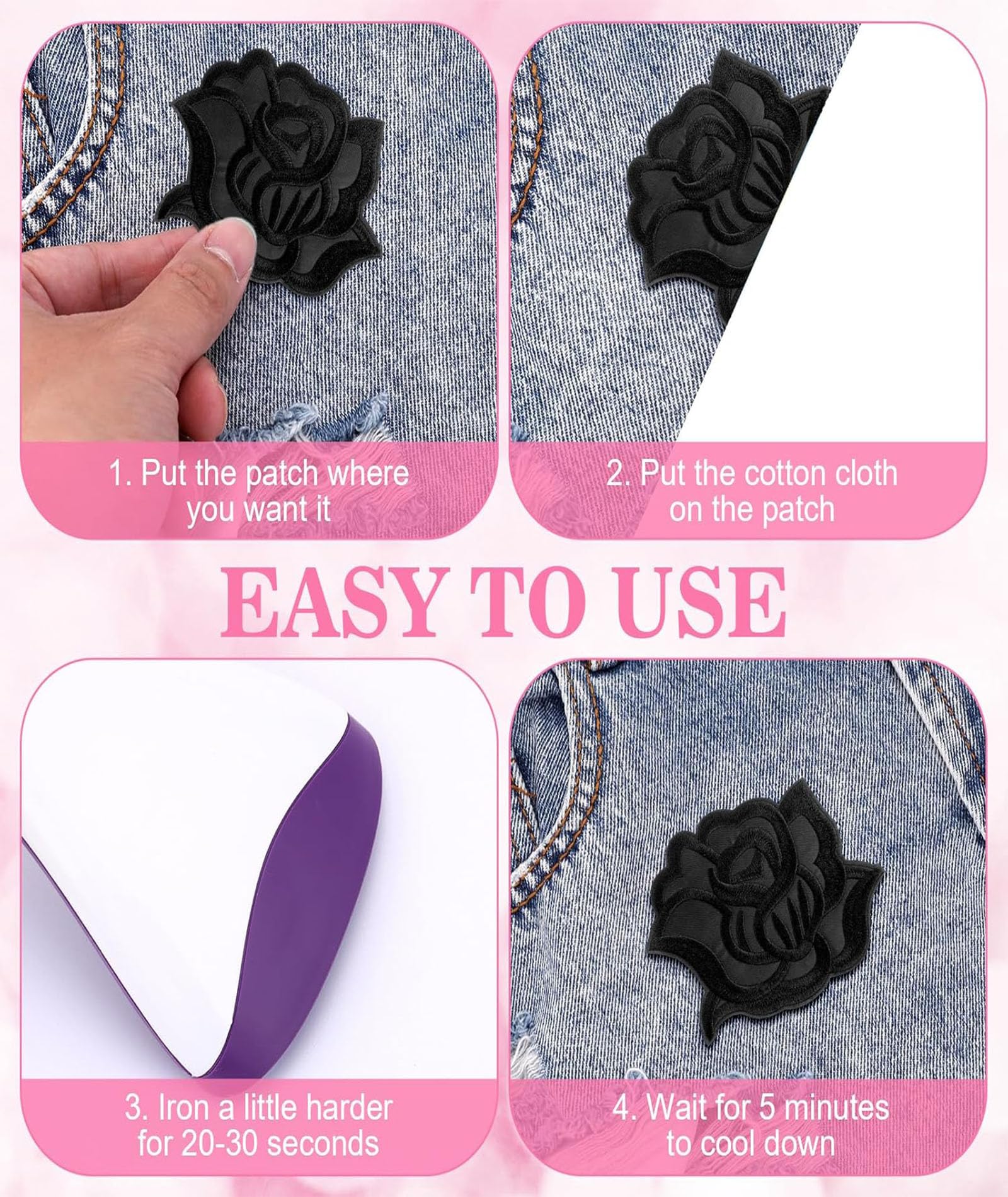 Cloth Stickers Patch, Patch for Clothes, Sticker for Clothes, Multi Purpose Fabric Repair Set, Suitable for Jackets, Outerwear, Hats, Jeans, and Other Wearable Fabrics 1