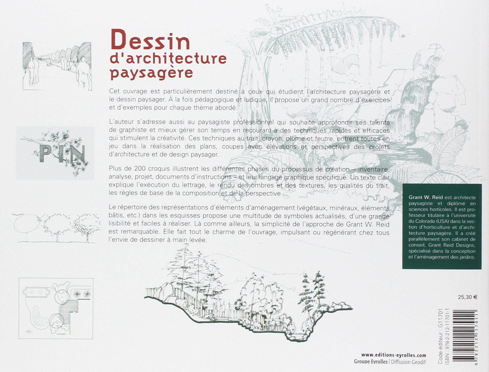 Dessin d'architecture paysagère