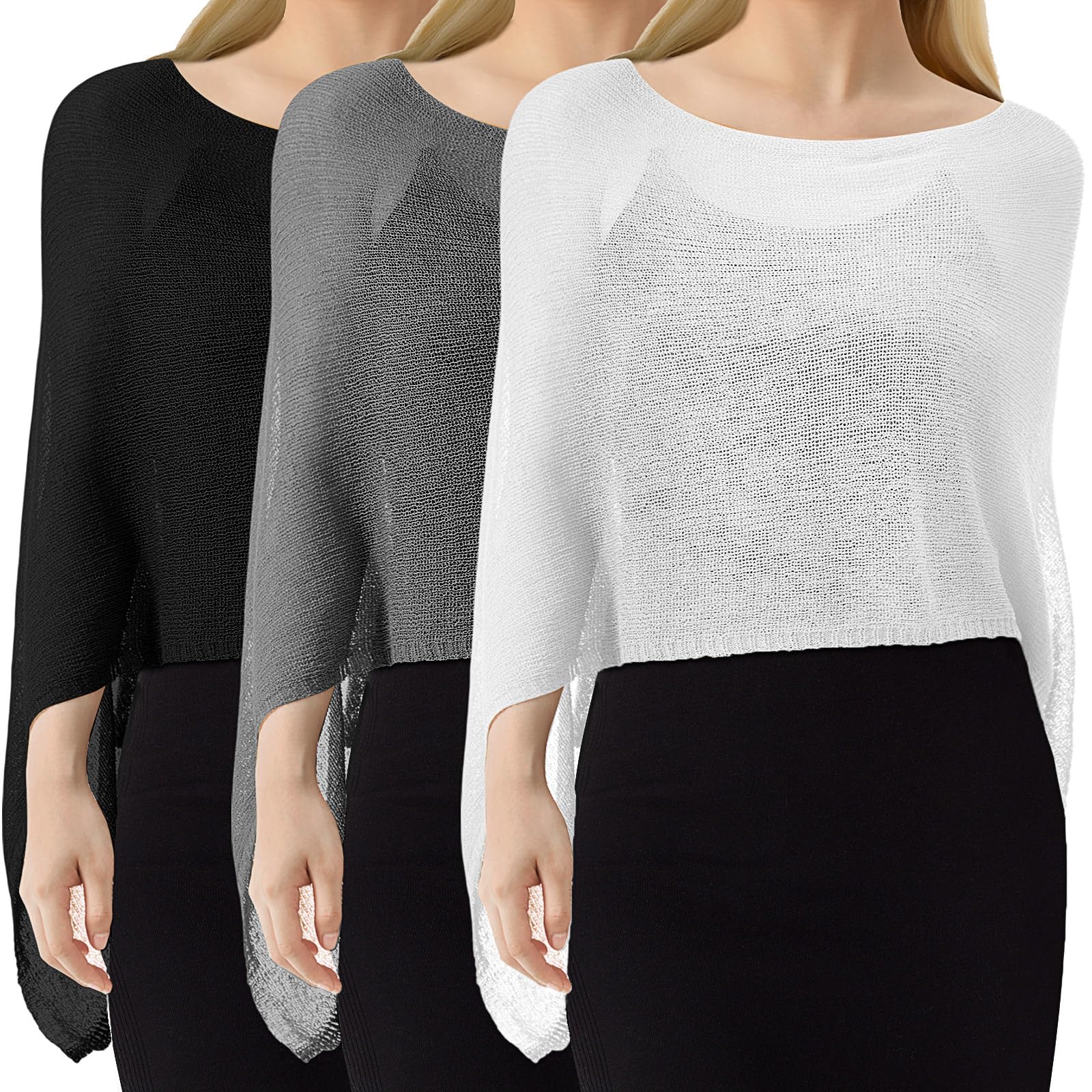 Women Sheer Poncho Shrug