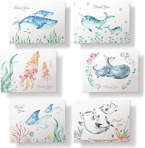 Miniatura 3 de Twigs Juego de tarjetas de agradecimiento de papel, 12 tarjetas de felicitación surtidas para todas las ocasiones, tarjetas de agradecimiento con