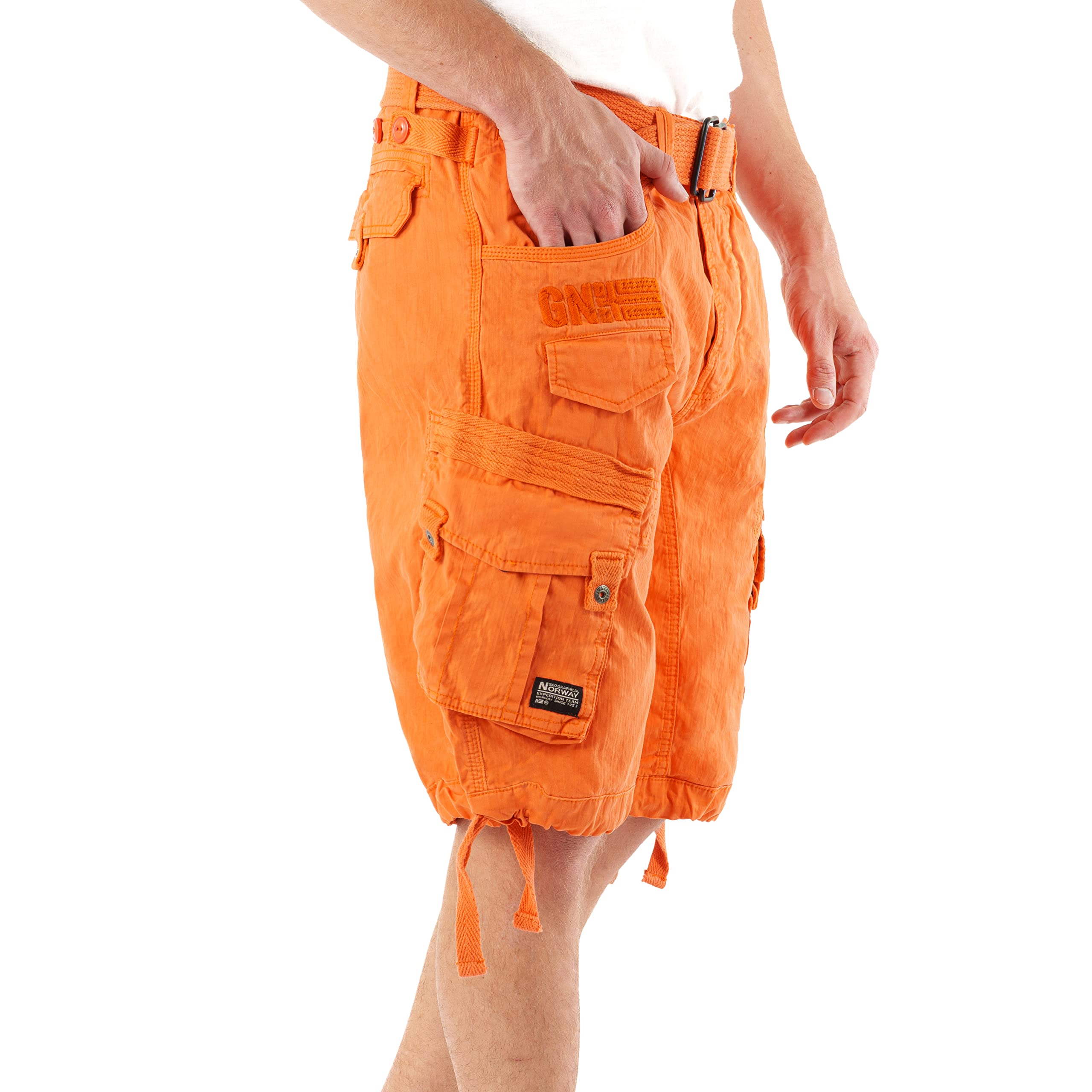 Geographical Norway Panoramique Men - Pantones Cortos De godón para Hombres - Pantones Cortos Deportivos para Hombres - Rego IDE para Hombres Primavera Verano