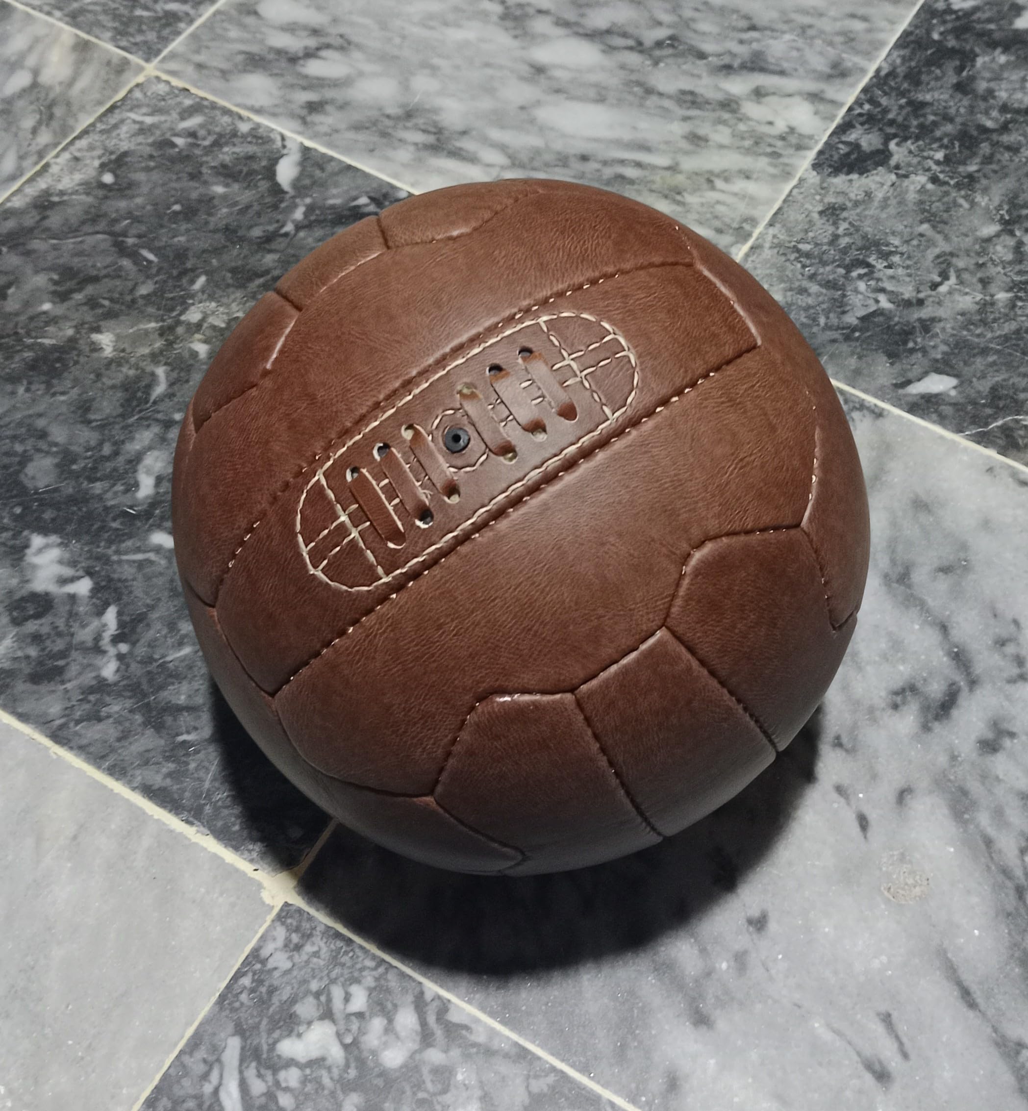 Palla da Calcio Vintage Taglia 5 Marrone Replica Coppa del Mondo 1966