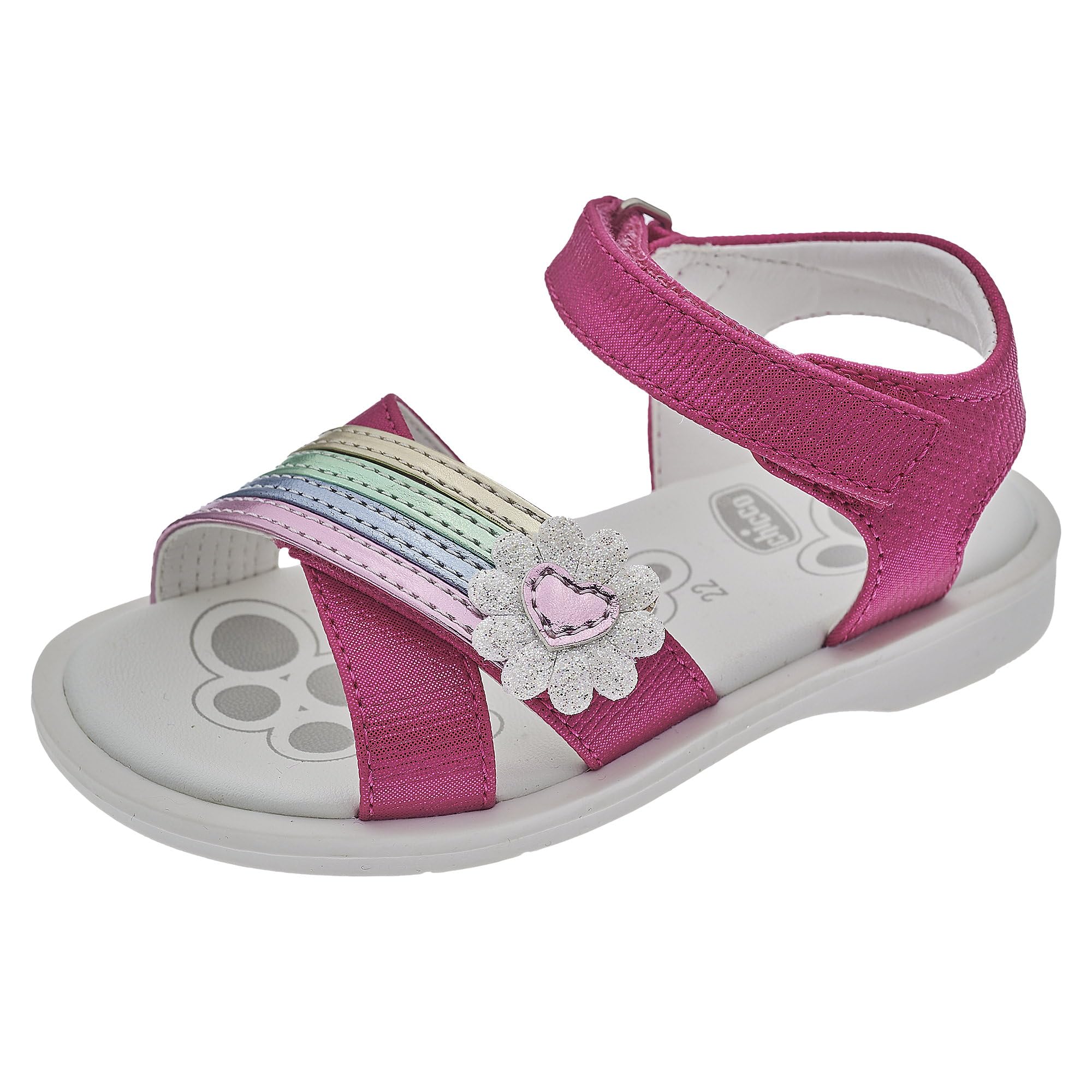 Chicco Sandali Con Doppio Velcro Fucsia, Confortevoli, Leggeri, Flessibili E Traspiranti SandaliBambine e ragazze