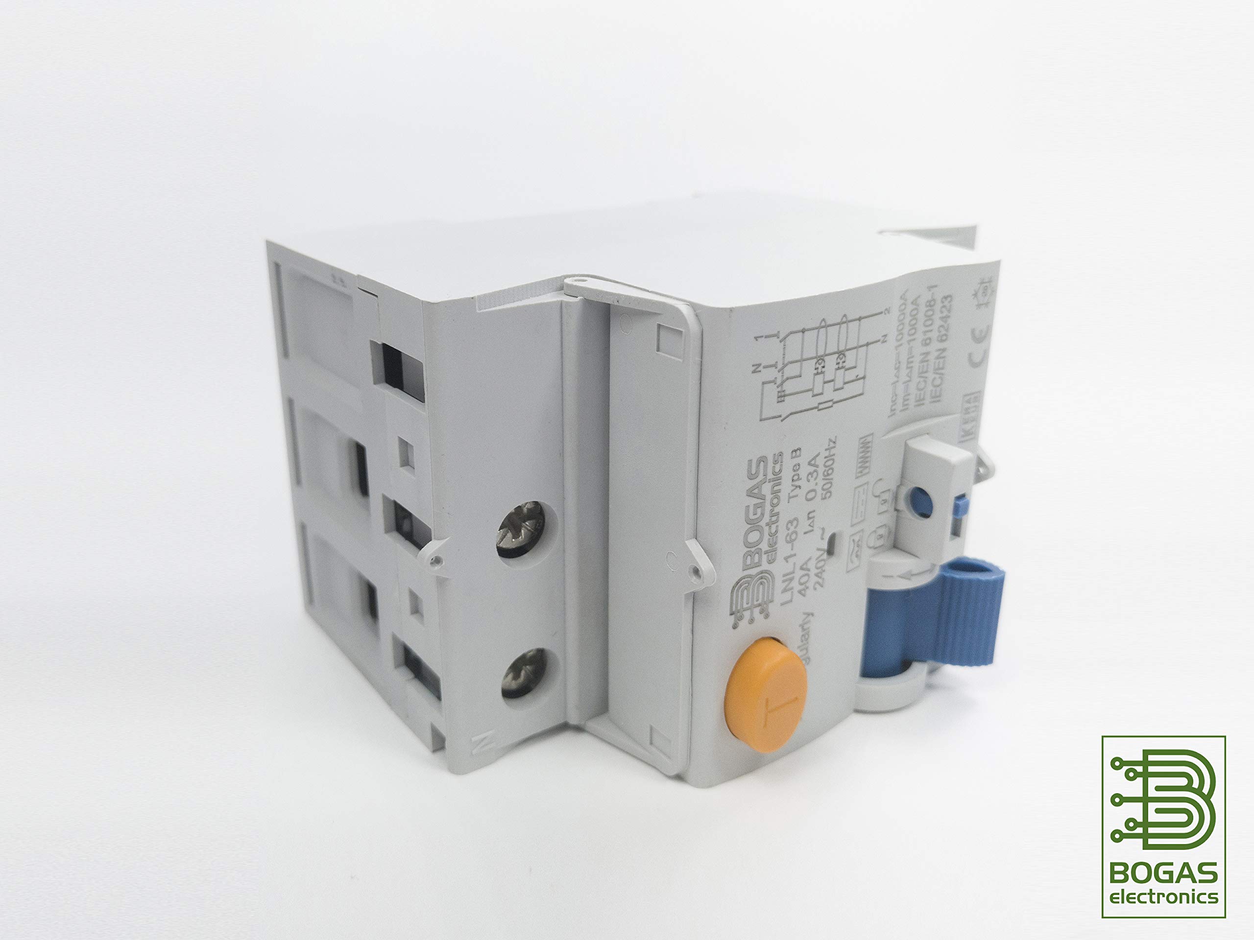 Interruptor Diferencial 40A de Clase/Type B, 2P (P+N), 300mA y 10kA