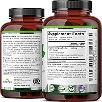 Vista 8 de Zazzee USDA Orgánico Extracto de Ortiga 20:1, 9000 mg de Potencia, 120 Cápsulas Veganas, Suministro de 4 Meses, Concentrado, Extracto Estandarizado