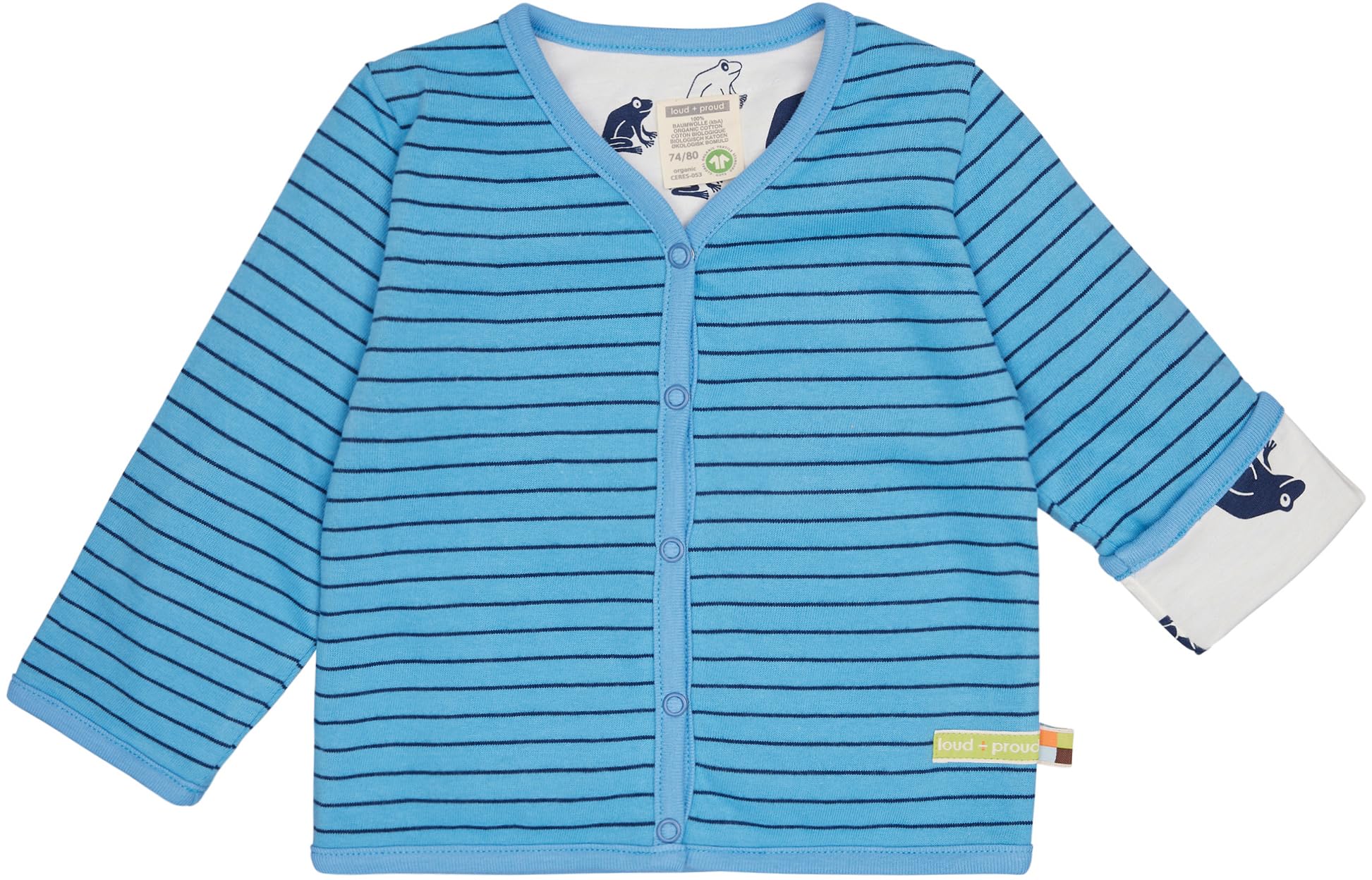 loud + proud Unisex Kinder Zum Wenden, aus Bio Baumwolle, GOTS Zertifiziert Jacke