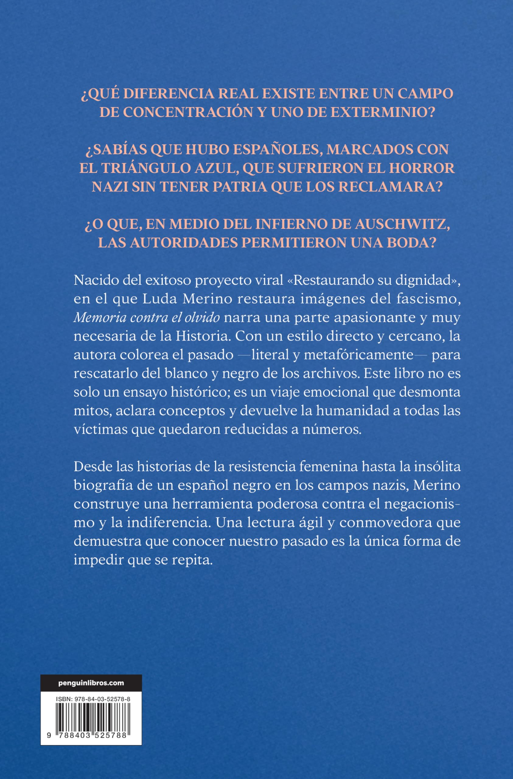 Memoria contra el olvido: Restaurando su dignidad: voces, rostros y vidas que el fascismo trató de borrar (Primera persona)