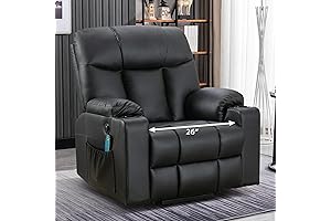 Bonzy Home 26" Wide-Seat Recliner for Utmost Comfort and Relaxation
