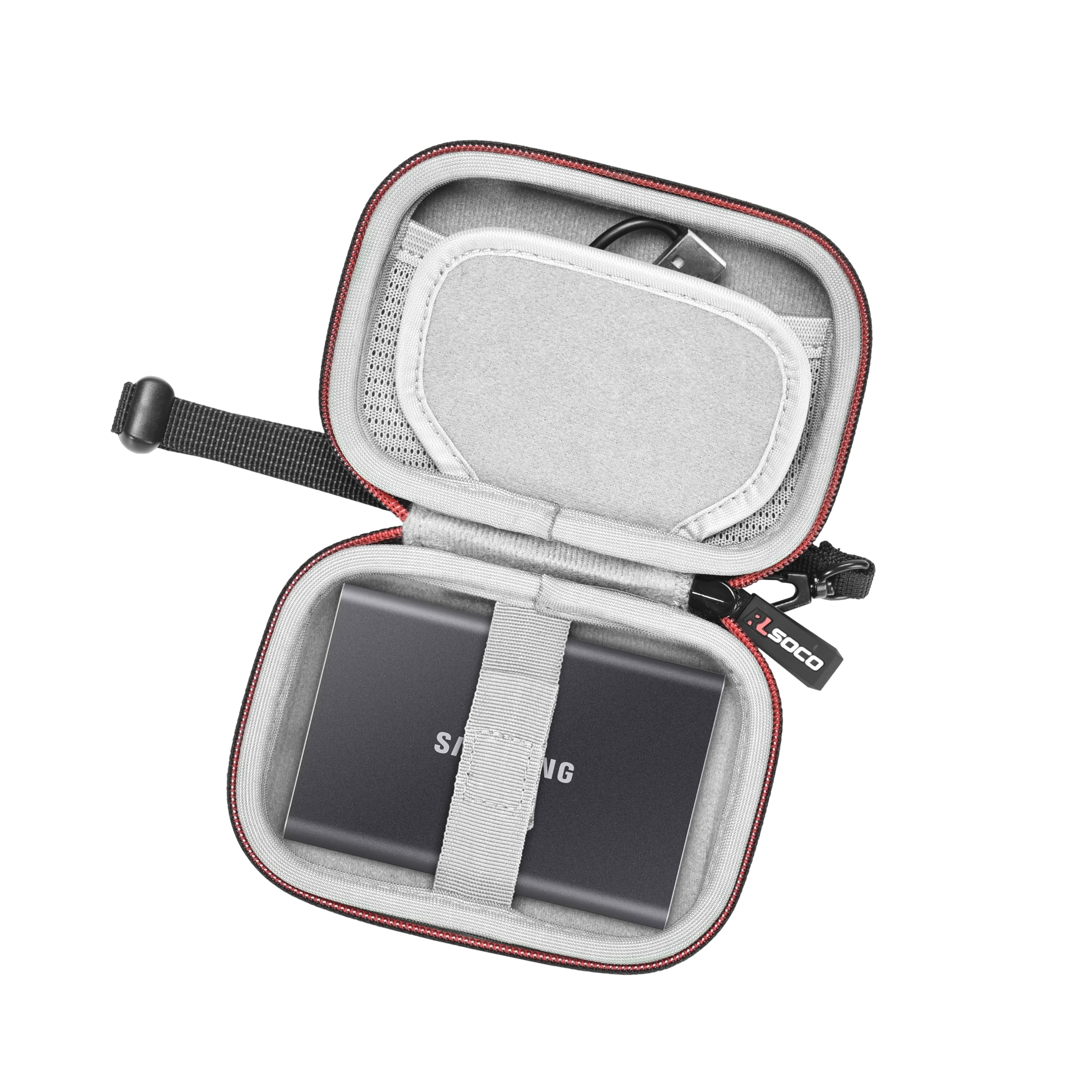 Case for Samsung T7/T7 Shield/T7 Touch/T9/T5 Portable SSD 1TB/2TB/4TB/500GB External Solid State Drive by RLSOCO (Case Only)