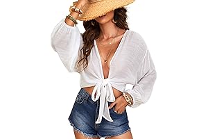 Versatile Women's Black and White Cover Up for the Beach