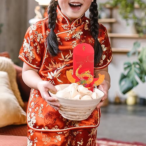 Miniatura 7 de MAGICLULU 4 sobres rojos chinos 2024, paquete rojo del año del dragón 3D Pop-Up Lucky Money Sobres Hong Bao para festival de primavera, Año Nuevo