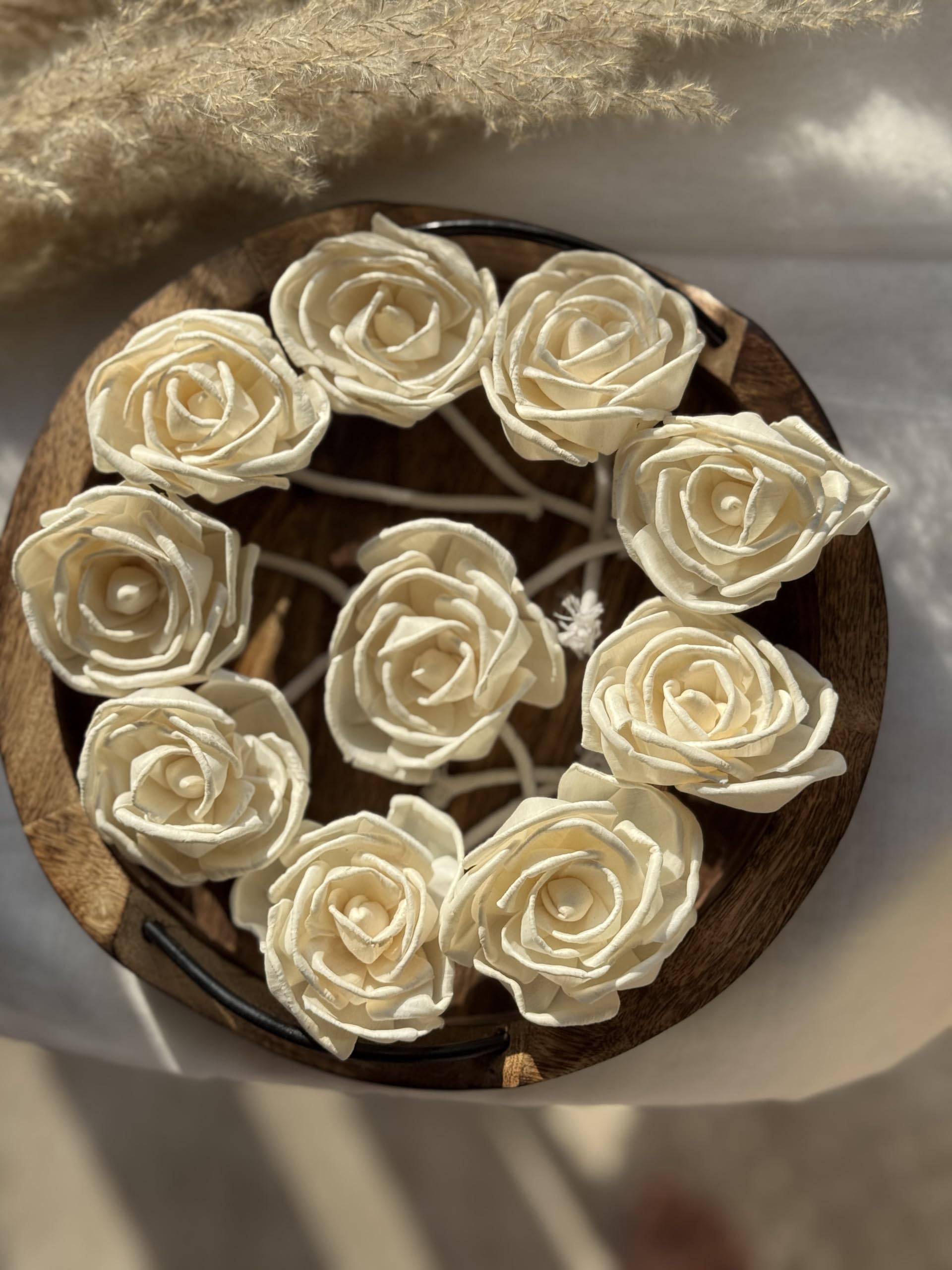 Sola Glow Flower | 10 Piece | Handcrafted, Textured Bloom for Natural Aesthetic & Creative Craft Projects-image-10