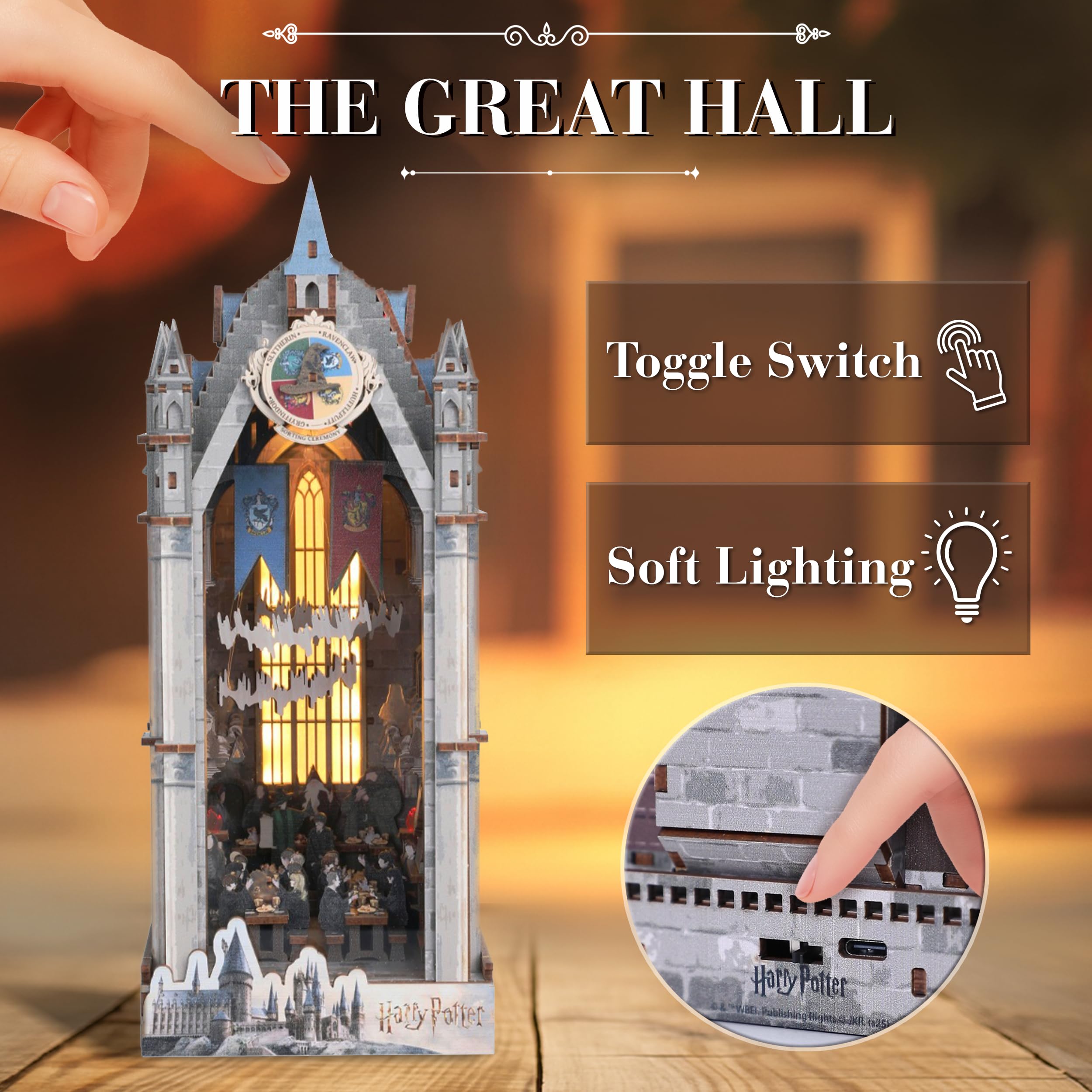 Amazon.co.jp: ハリー・ポッター大広間ブックノックキット – DIY 3D