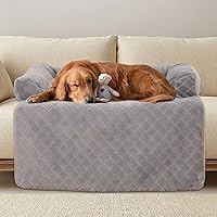 Vista 1 de Calming Dog Couch Bed for Large Dogs, Durable Fluffy Fuzzy Dog Mat, Sofa Dog Bed Mats with Removable Washable Cover, Perfect for Small, Medium Dogs