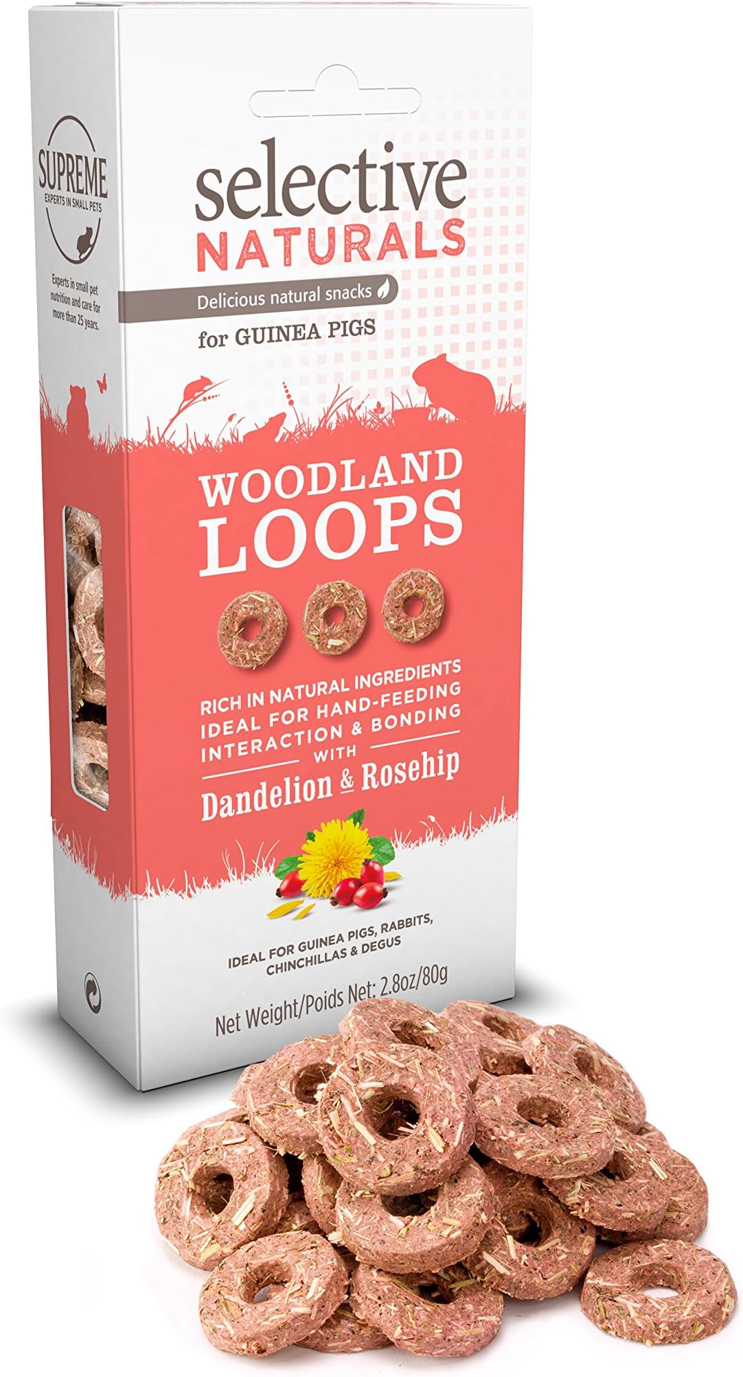 Supreme Petfoods Selective Naturals Woodland Loops For Guinea Pigs (Pack Of Four)