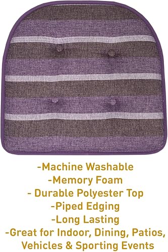 Miniatura 249 de Sweet Home Collection Cojines de espuma viscoelástica para silla, goma antideslizante y parte trasera de goma antideslizante en forma de U de 17 x