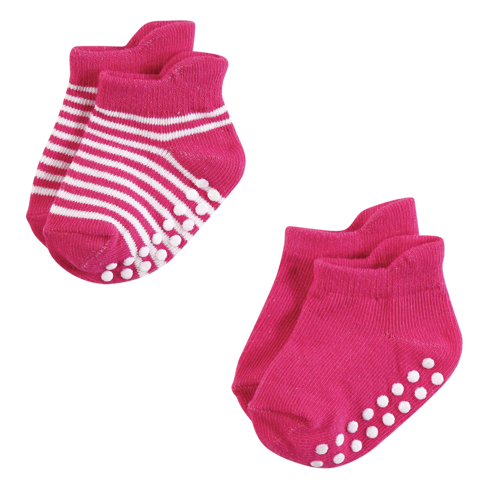 Hudson Baby Uniseks antypoślizgowe skarpetki bez pokazów, różowy liliowy, 4-6 maluchy, 4/6X
