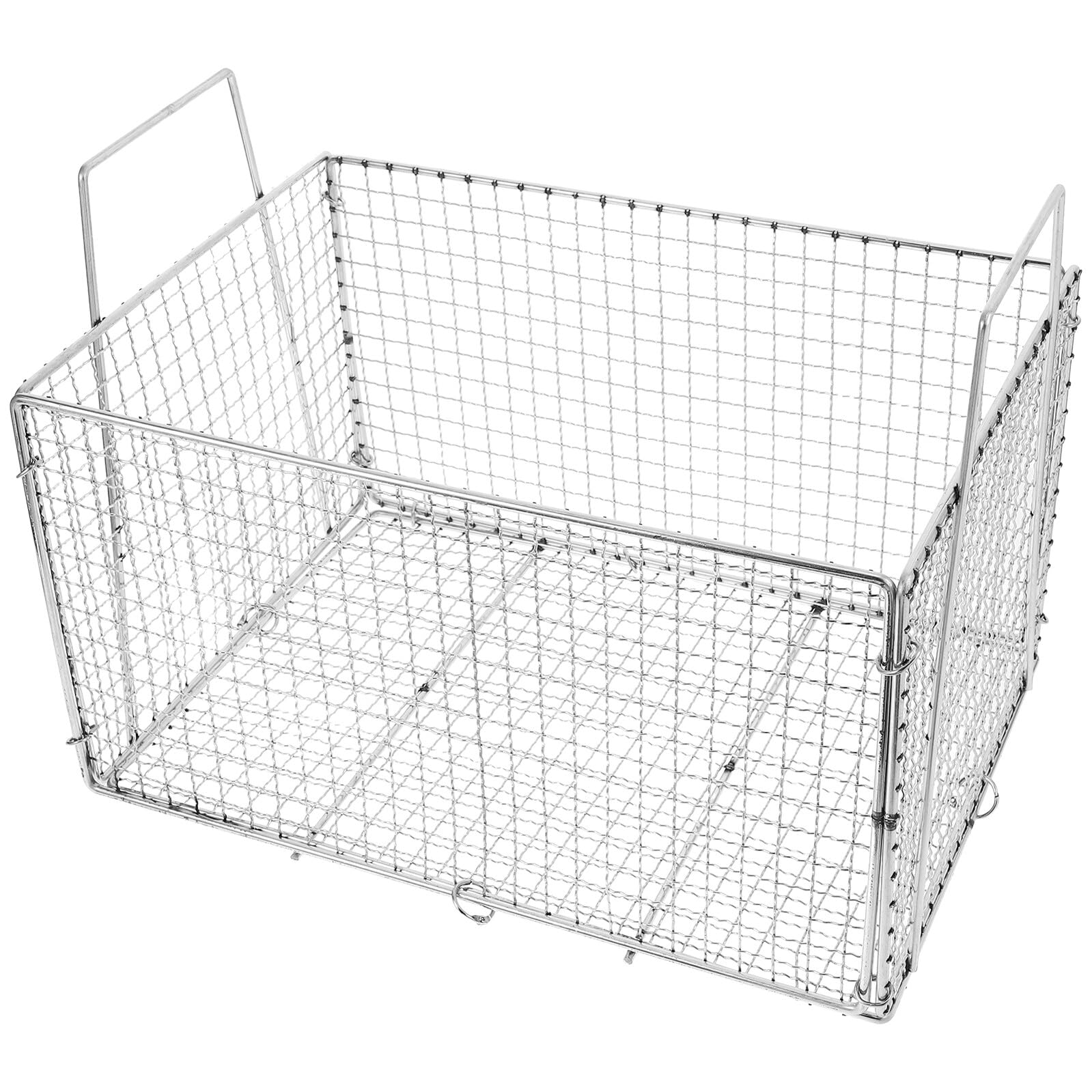 Angoily Cestello per Friggere Pieghevole in Acciaio Inox Grande Capacità e Portatile, Scolapasta Multifunzione per Cucina e Lavaggio Alimenti