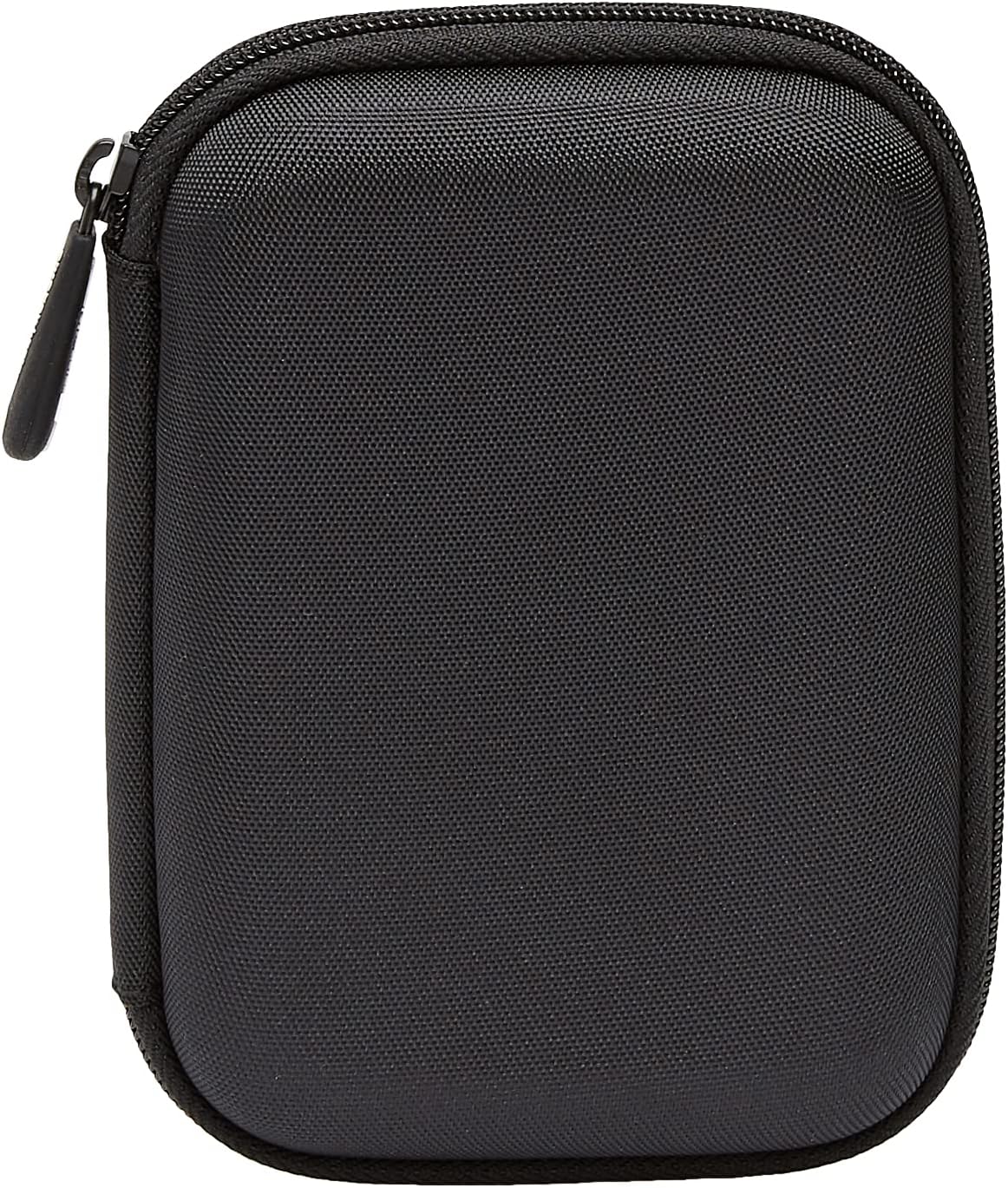 Portable External Hard Drive Carrying Case with Mesh Storage, Protection, Secure Strap, Black