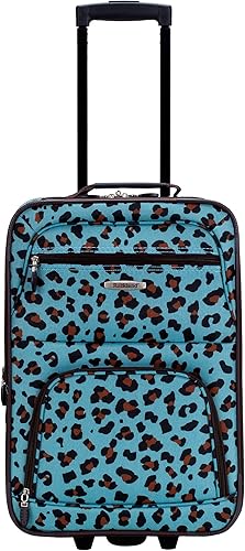 Miniatura 2 de Rockland Jungle Softside Juego de maletas verticales, Azul Leopard), F125