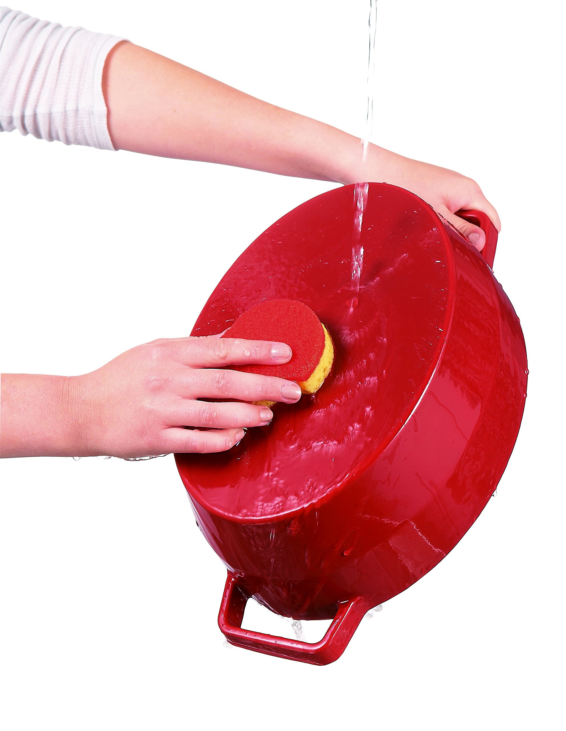 Pyrex 4936879 - Cocotte ovale 3,8 L, cottura lenta, colore: Rosso