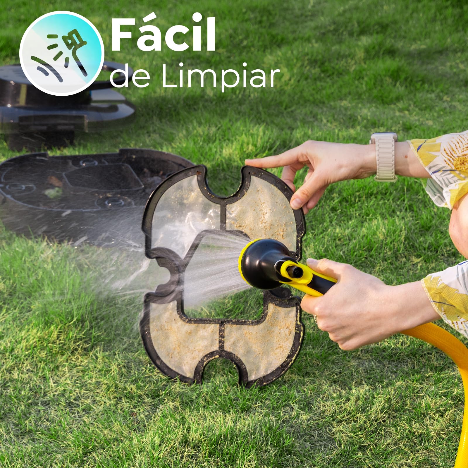 S1PRO (2026 Upgrade) Robot Limpiafondos Piscina, 120 Min de Limpieza, Doble Motor Robot de Piscina, con Filtración de 180μm, Estacionamiento Auto, para Piscinas Elevadas 100 m², Negro