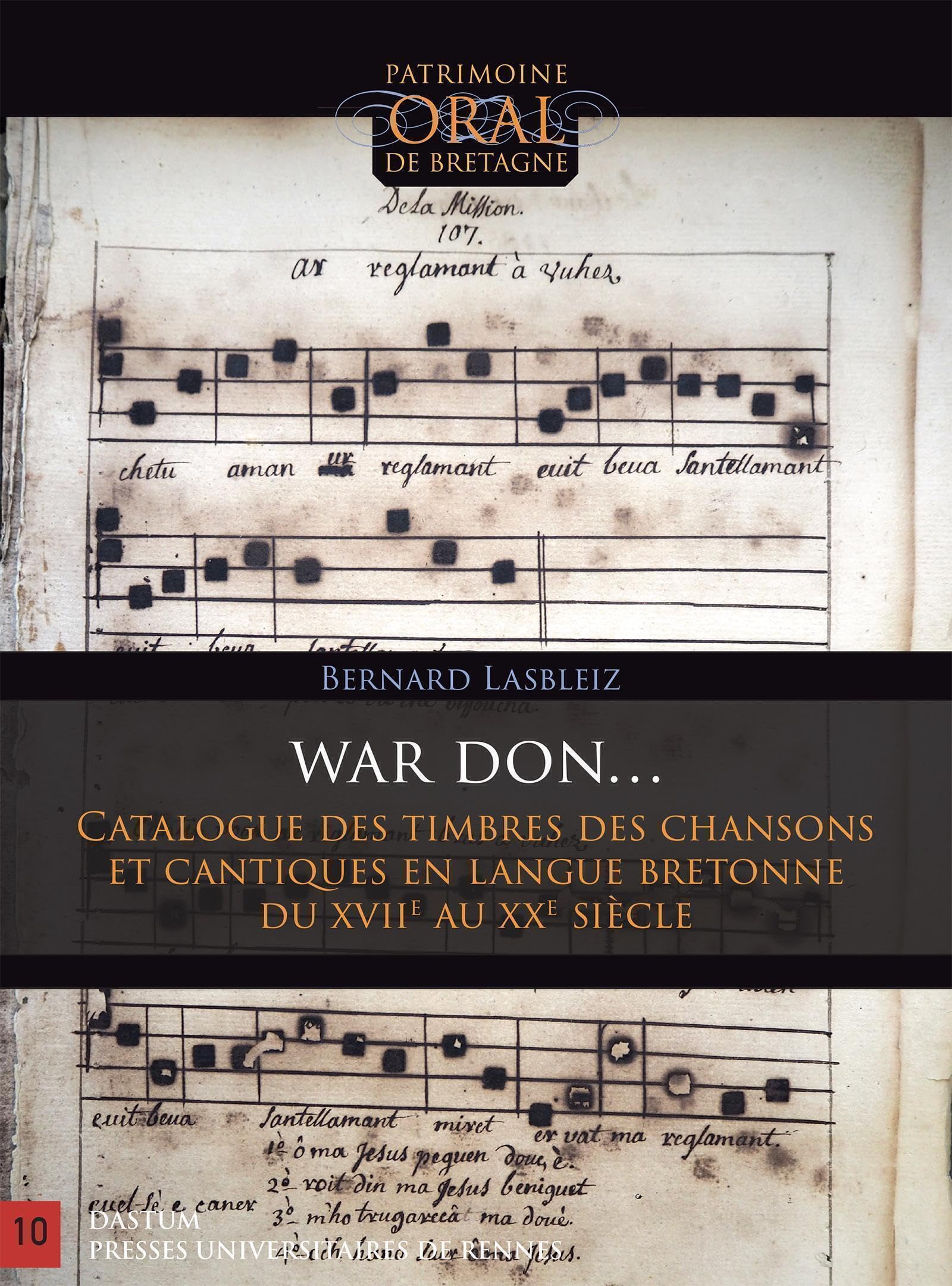 War Don (Sur l'air de...): Catalogue des timbres des chansons et cantiques en langue bretonne XVIIe au XXe siècle