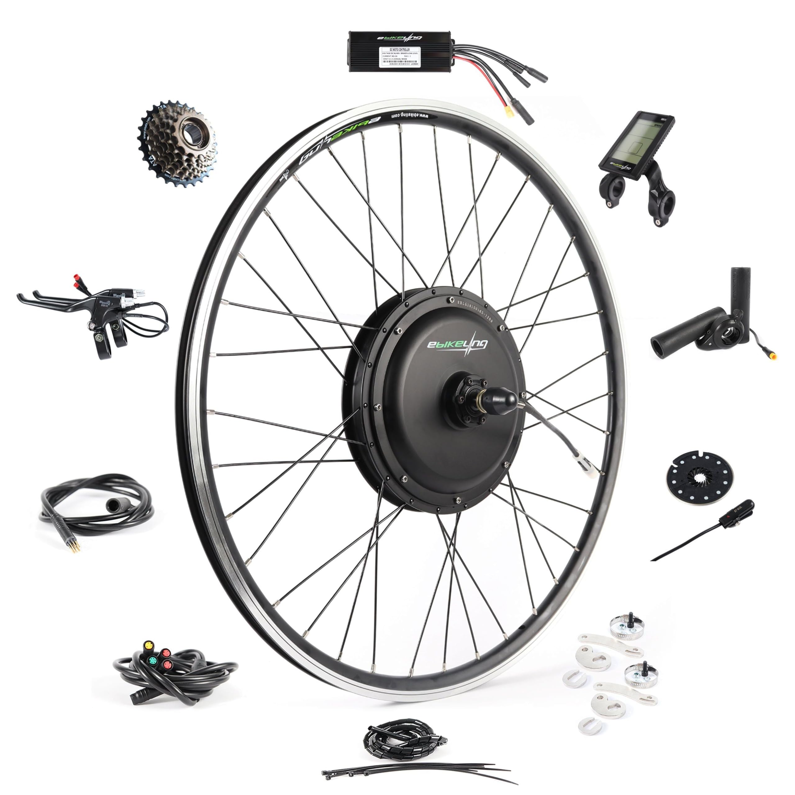 eBikeling 48V 700C Rear 1200 Watt Ebike Conversion Kit, Electric Bike Conversion Kit with Waterproof Components, Add On Electric Bike Kit for Effortless Cycling, High Performance, Durable and Reliable
