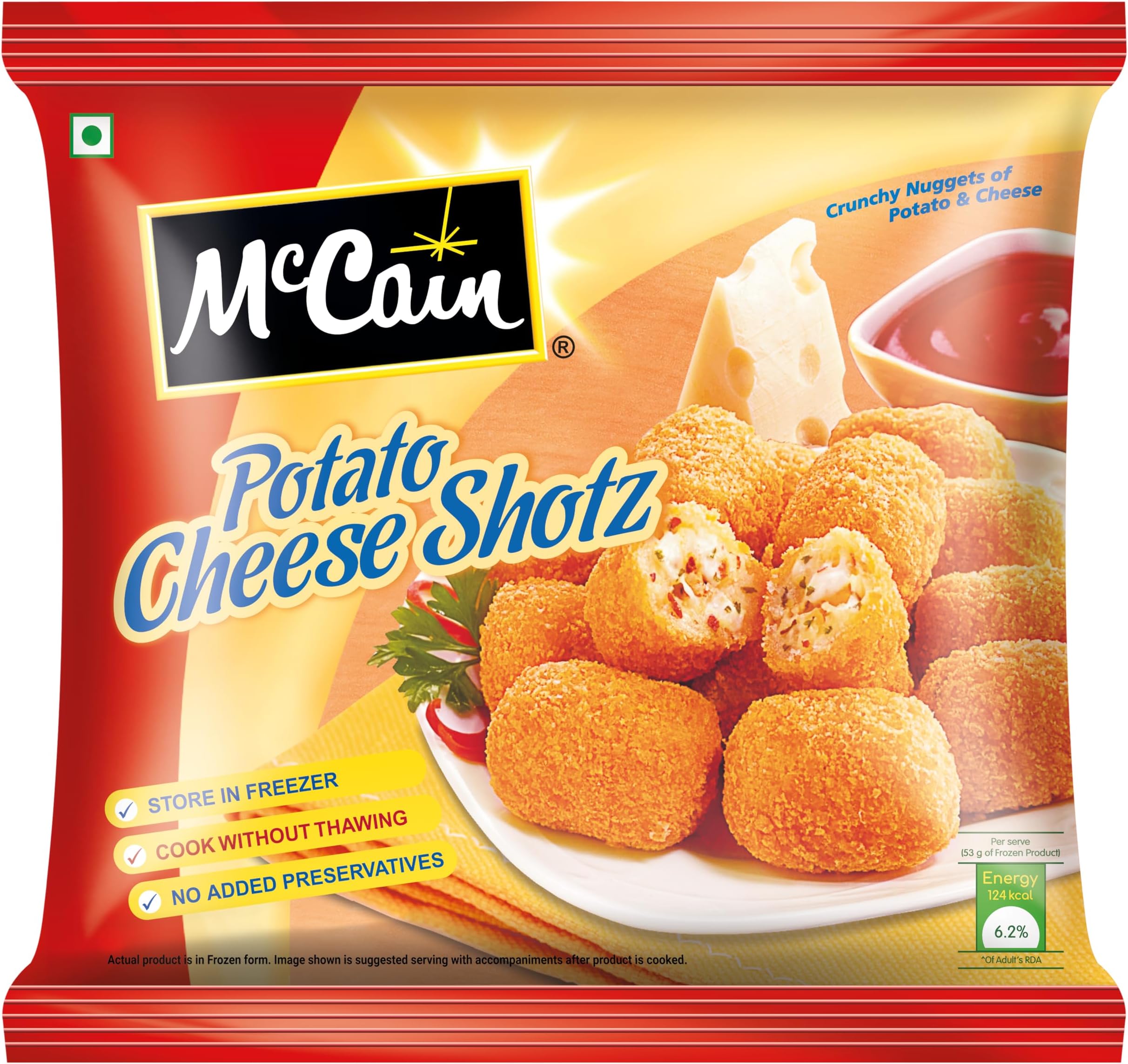 Potato Cheese Shotz, 400 g Regular Pack