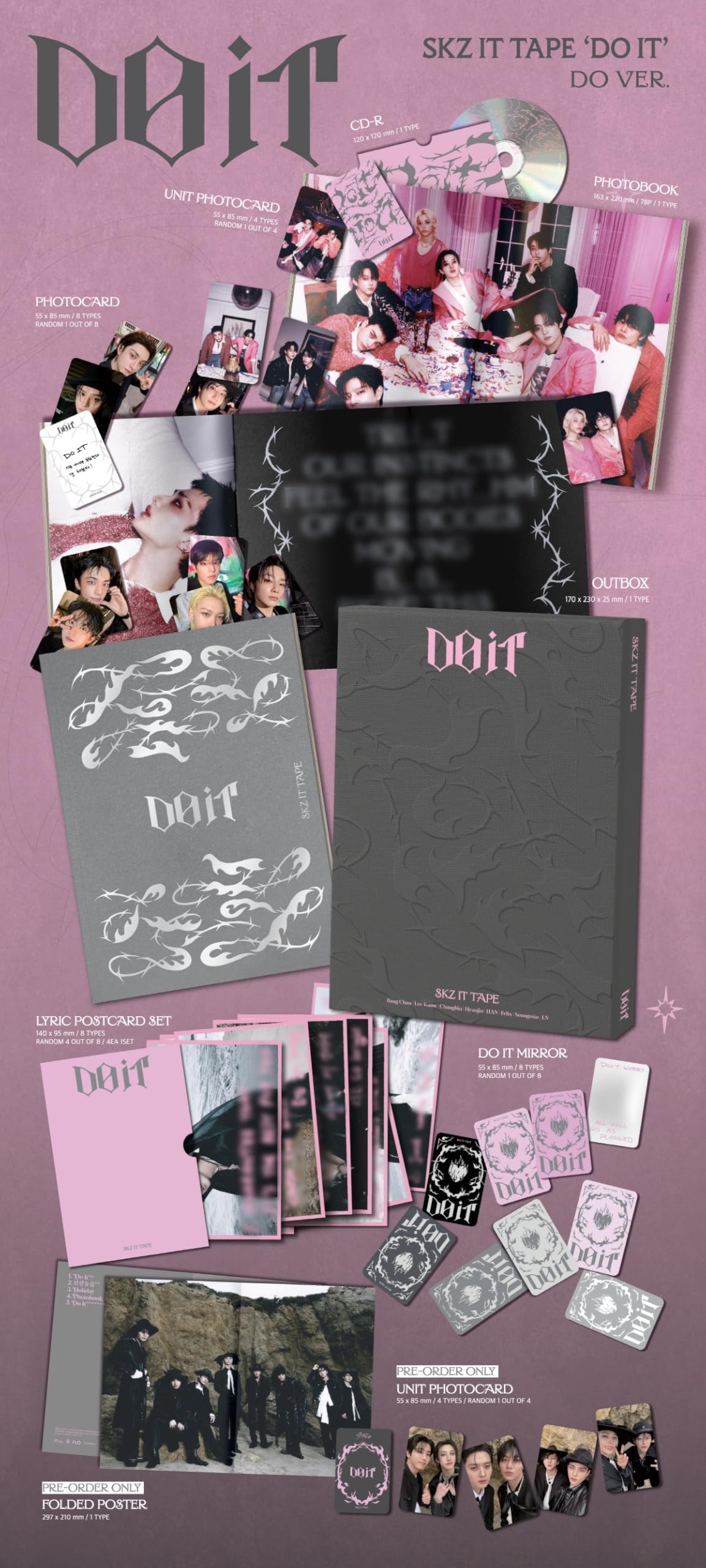 Amazon.com: Stray-Kids Skz It Tape Do It [DO ver.] Limited Album+