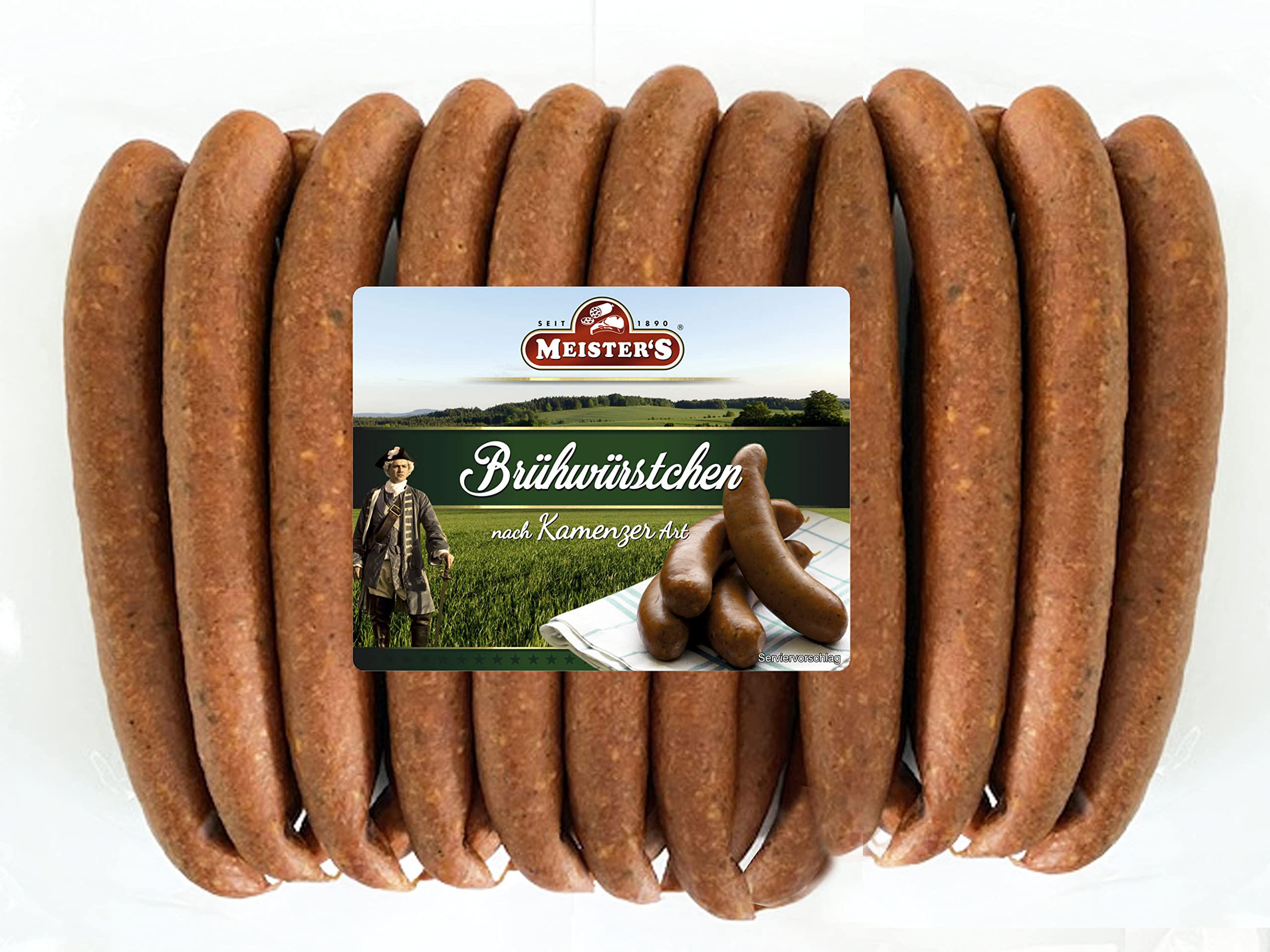 Würstchen nach Kamenzer Art | Wurst geräuchert zum Braten, Grillen und Wurstwärmer 10 x 110g