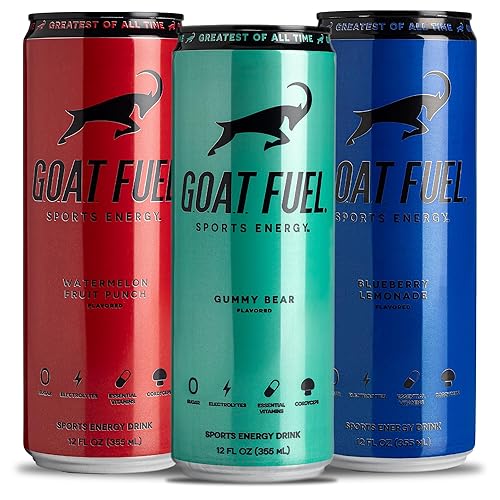 Miniatura 1 de G.O.A.T. Fuel Bebida energética deportiva preentrenamiento  Bebida energética de aminoácidos sin azúcar  Aumenta el rendimiento mental y físico  con