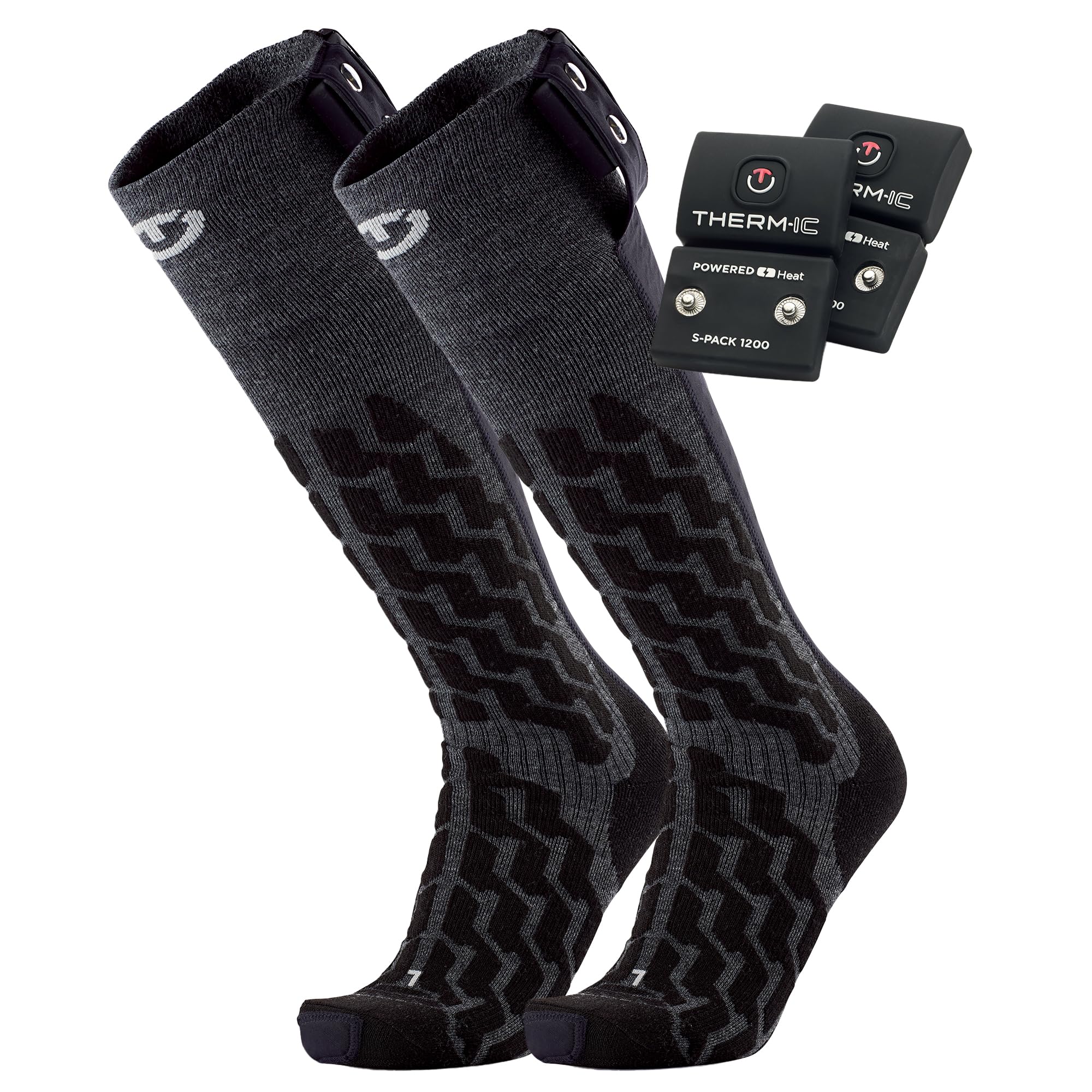 Therm-ic Zestaw PowerSock Heat Fusion Uni+ SPack 1200 (rozmiar: 45,0-47,0, czarny)