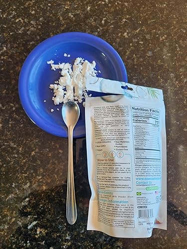 Miniatura 7 de Essenzefruits Leche de coco orgánica pura en polvo, sin maltodextrina premium, sin azúcar añadida, sin lácteos, orgánica USDA, vegana, apta para