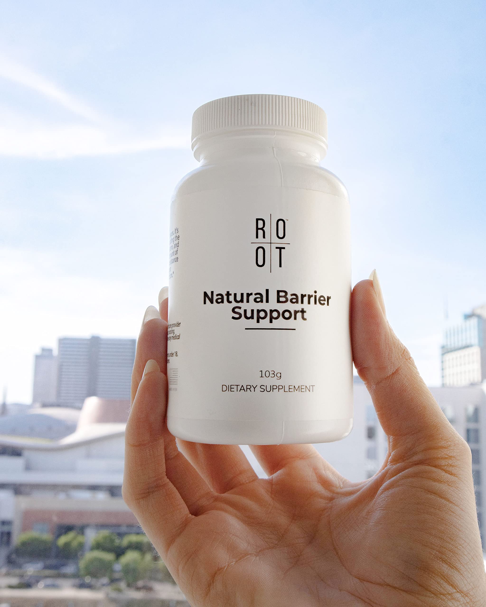ROOT Wellness Vitamin C, D & Zink Pulver | Natürliche Barriere | 103 g | Pulver mit Vitamin C, Vitamin D und Zink zur täglichen Ergänzung einer ausgewogenen Ernährung.