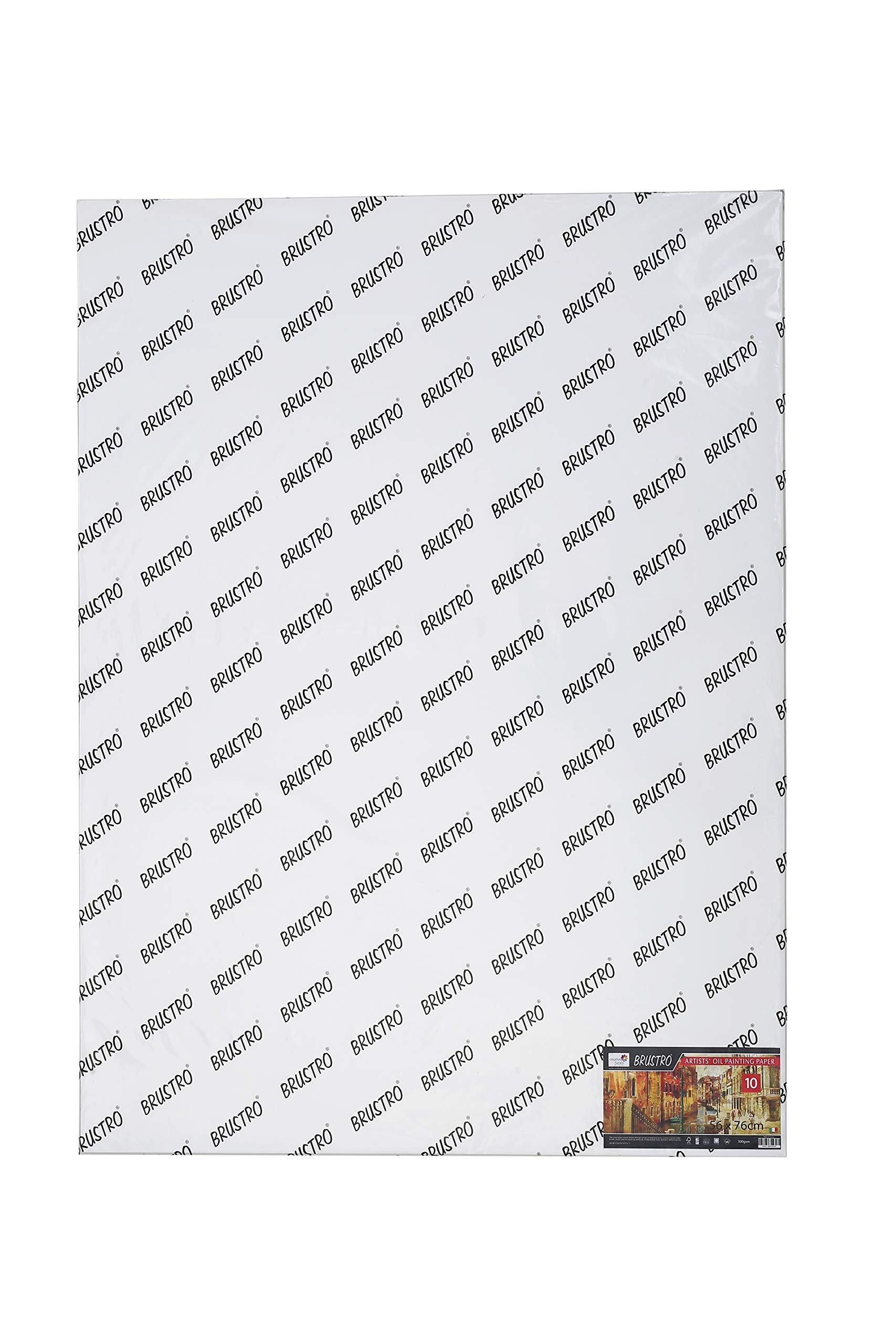 Brustro Artists Oil Painting Paper 300 GSM, Size - 56 x 76 cm, 10 Sheets
