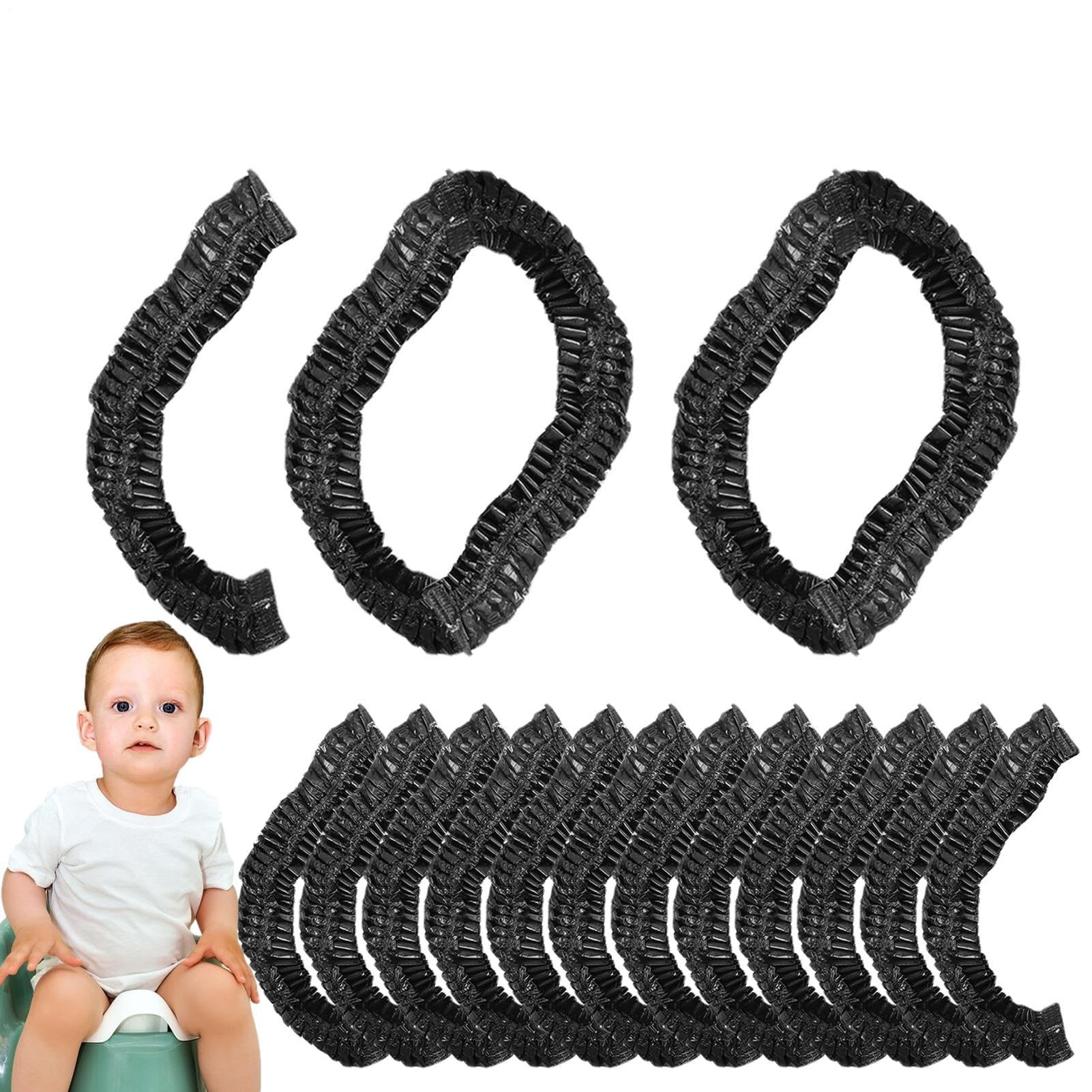 Sacs de toilette imperméables pour bébé - Lot de 100 - Extra larges et épais - Résistant aux odeurs - Rangement hygiénique