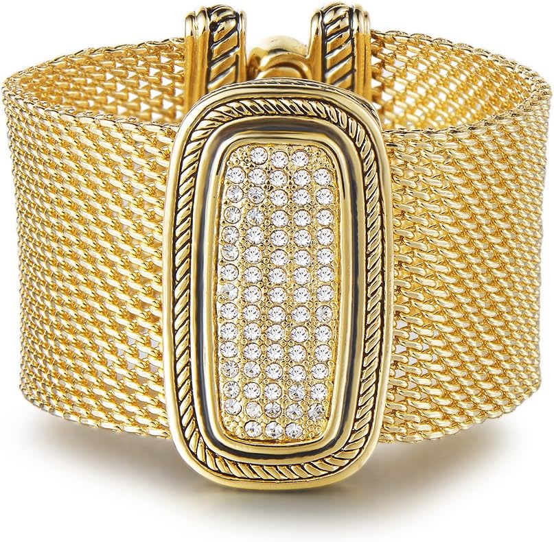 UNY Austrian Pave Crystals designer Inspired personality Bracelets alloy bangle jewelry Antique Jewelry