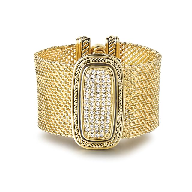 UNY Austrian Pave Crystals designer Inspired personality Bracelets alloy bangle jewelry Antique Jewelry