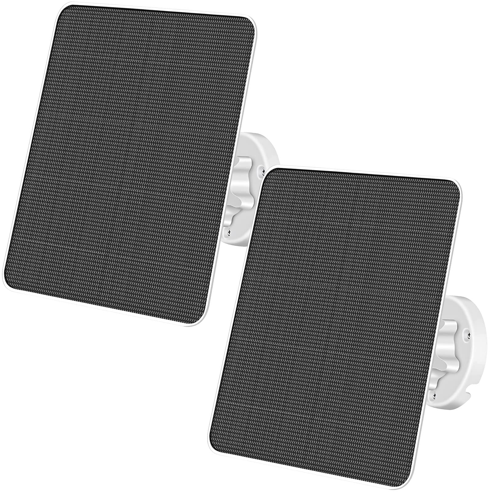 Panel solar de 6 W para cámara de vigilancia inalámbrica al aire libre, 2 paquetes de 5 V IP65, fuente de alimentación solar impermeable para seguridad cámara de batería de 3 m, compatible con micro