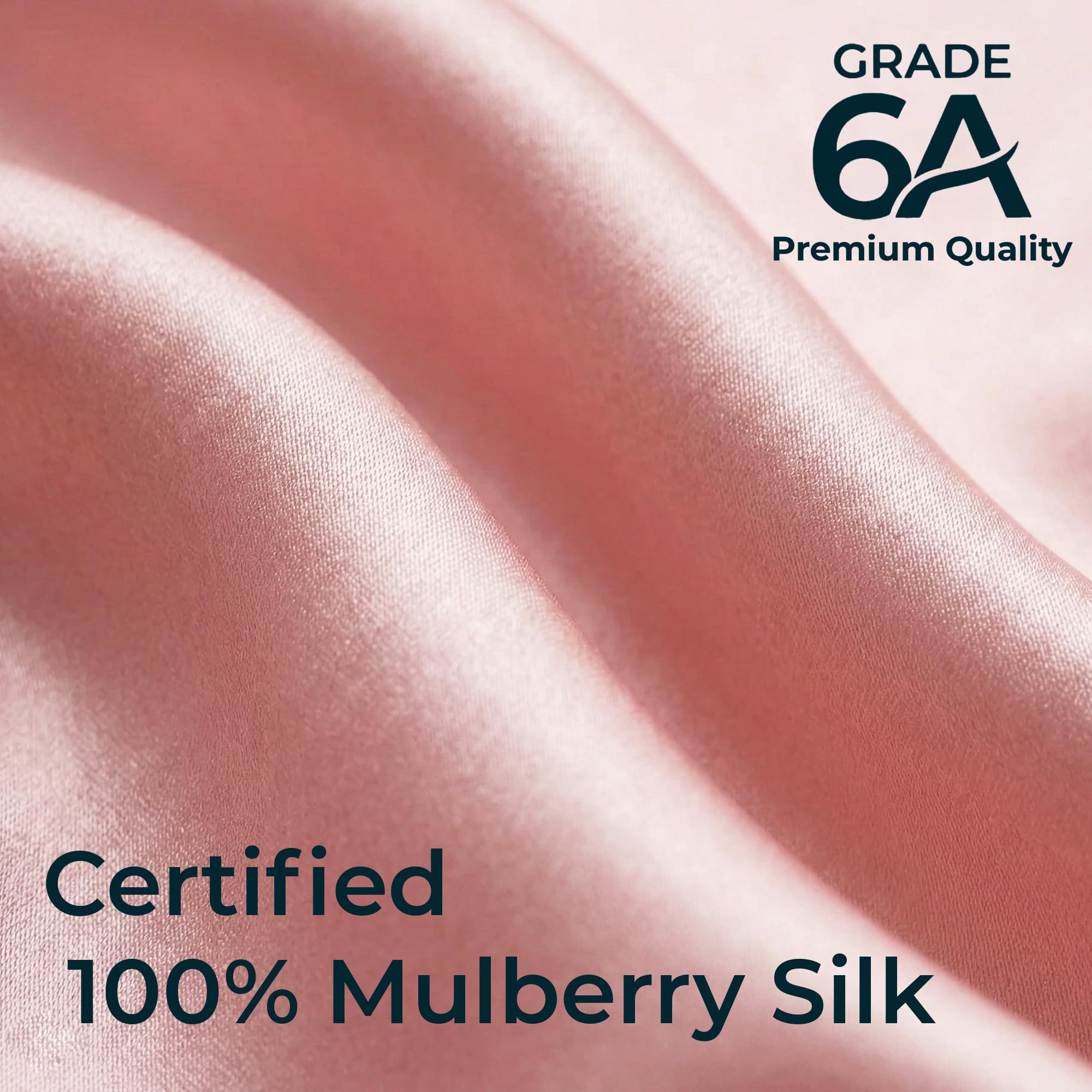 100% Mulberry Silk Bonnet for Sleeping – Adjustable Single Layer Silk Night Cap – Smooth Inner Side, Women Hair Wrap for Curly Hair (Pink)